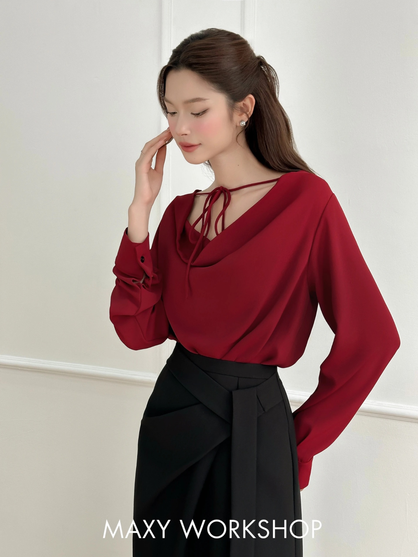 FLOWING COLLAR SHIRT