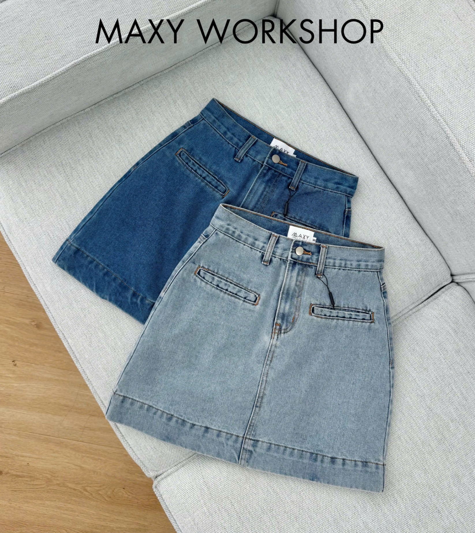 POCKET JEANS SKIRT