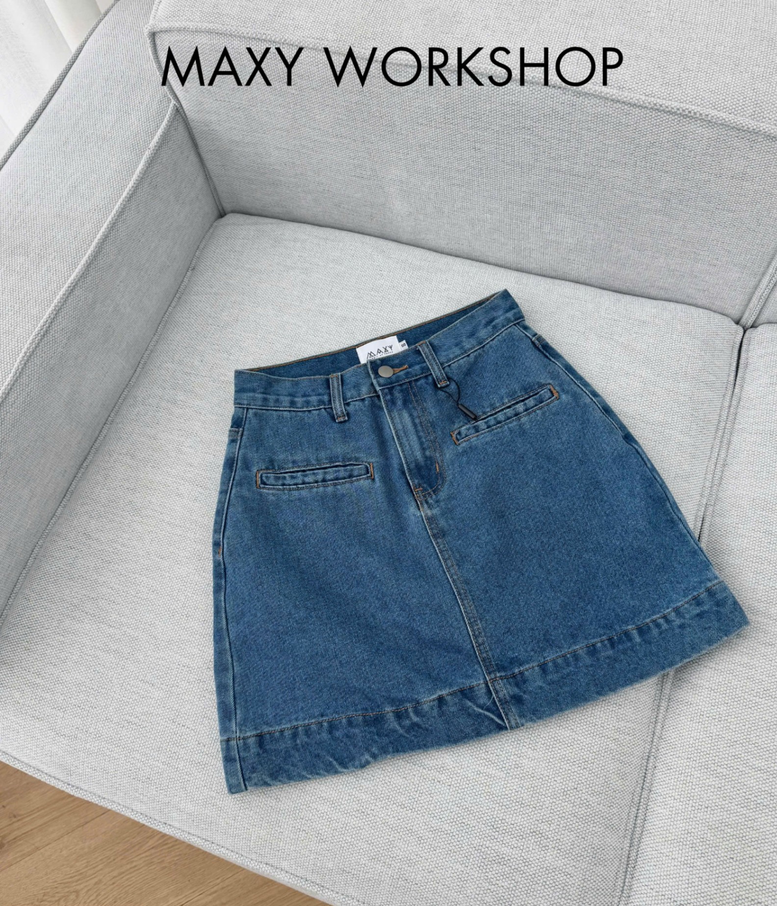 POCKET JEANS SKIRT