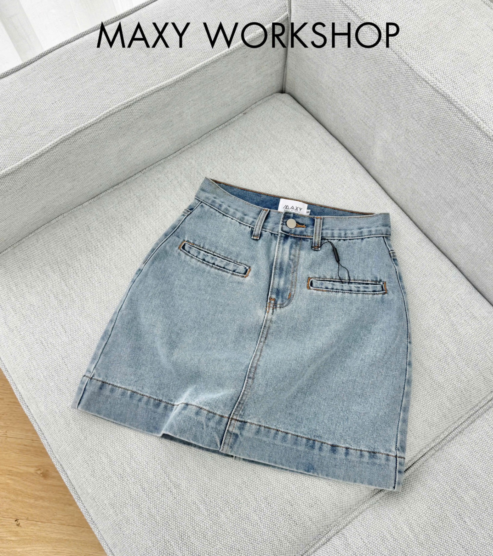 POCKET JEANS SKIRT