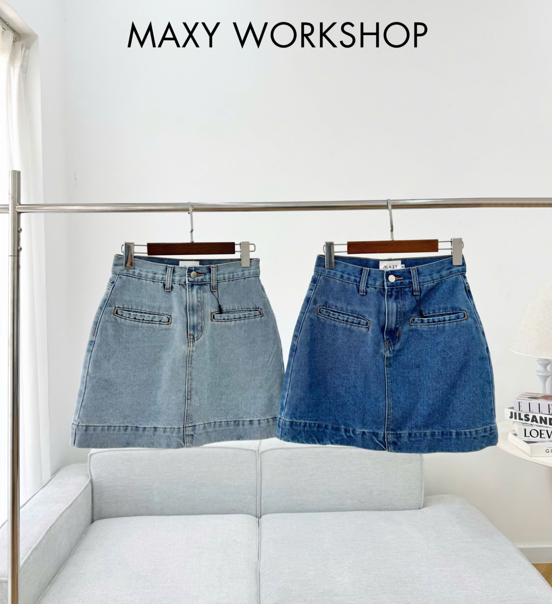 POCKET JEANS SKIRT