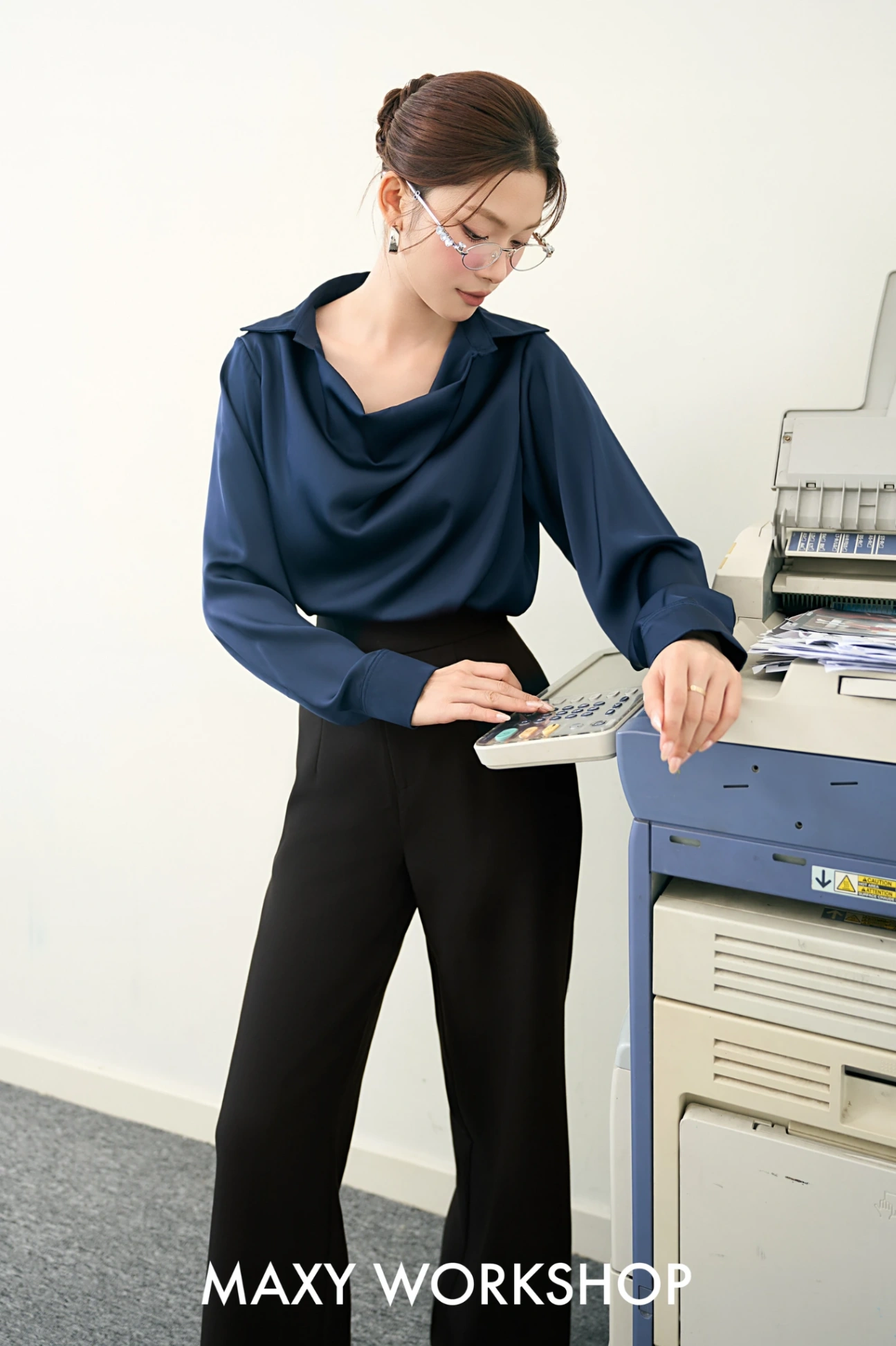 COWL-NECK SHIRT