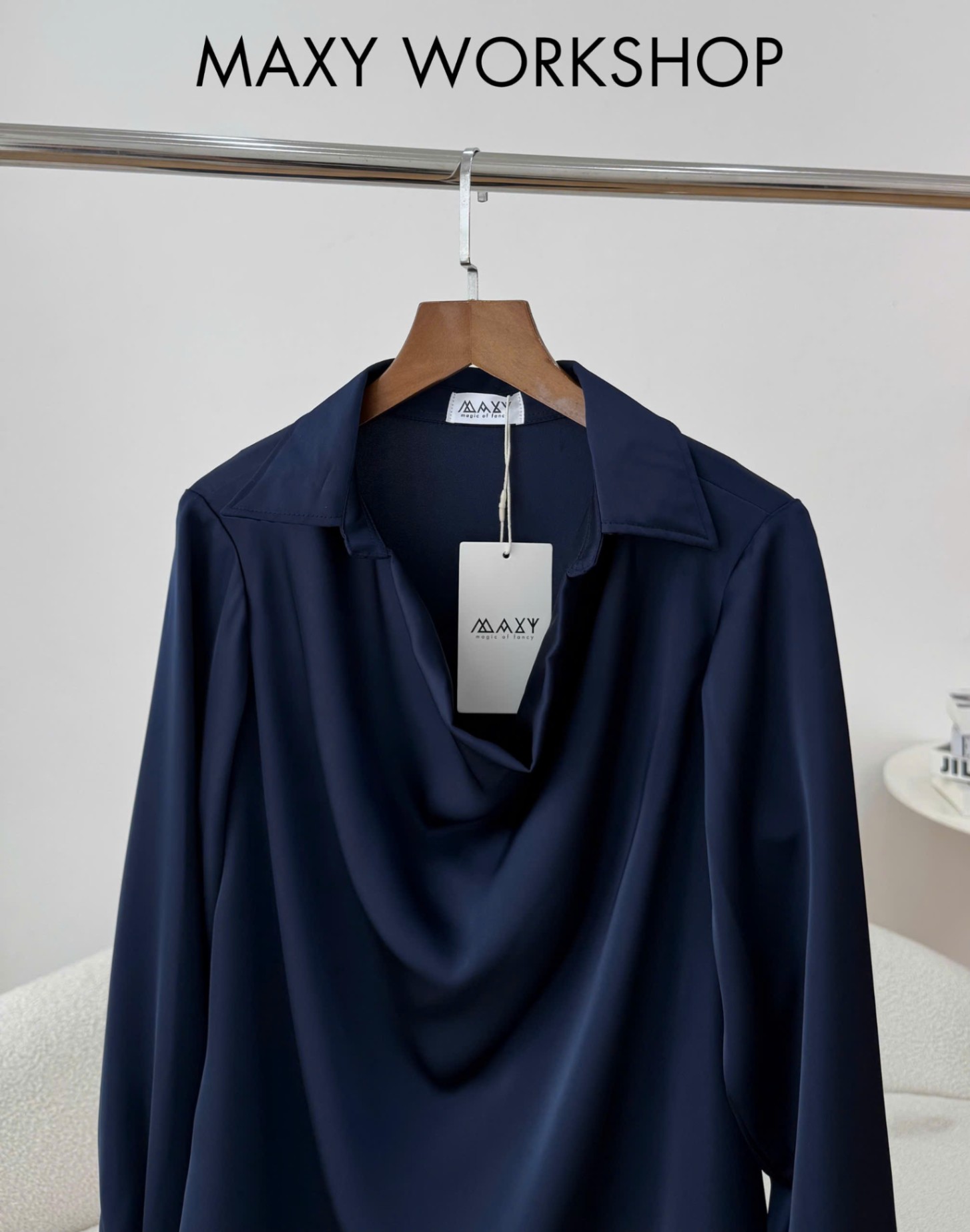 Áo Sơ mi COWL-NECK SHIRT