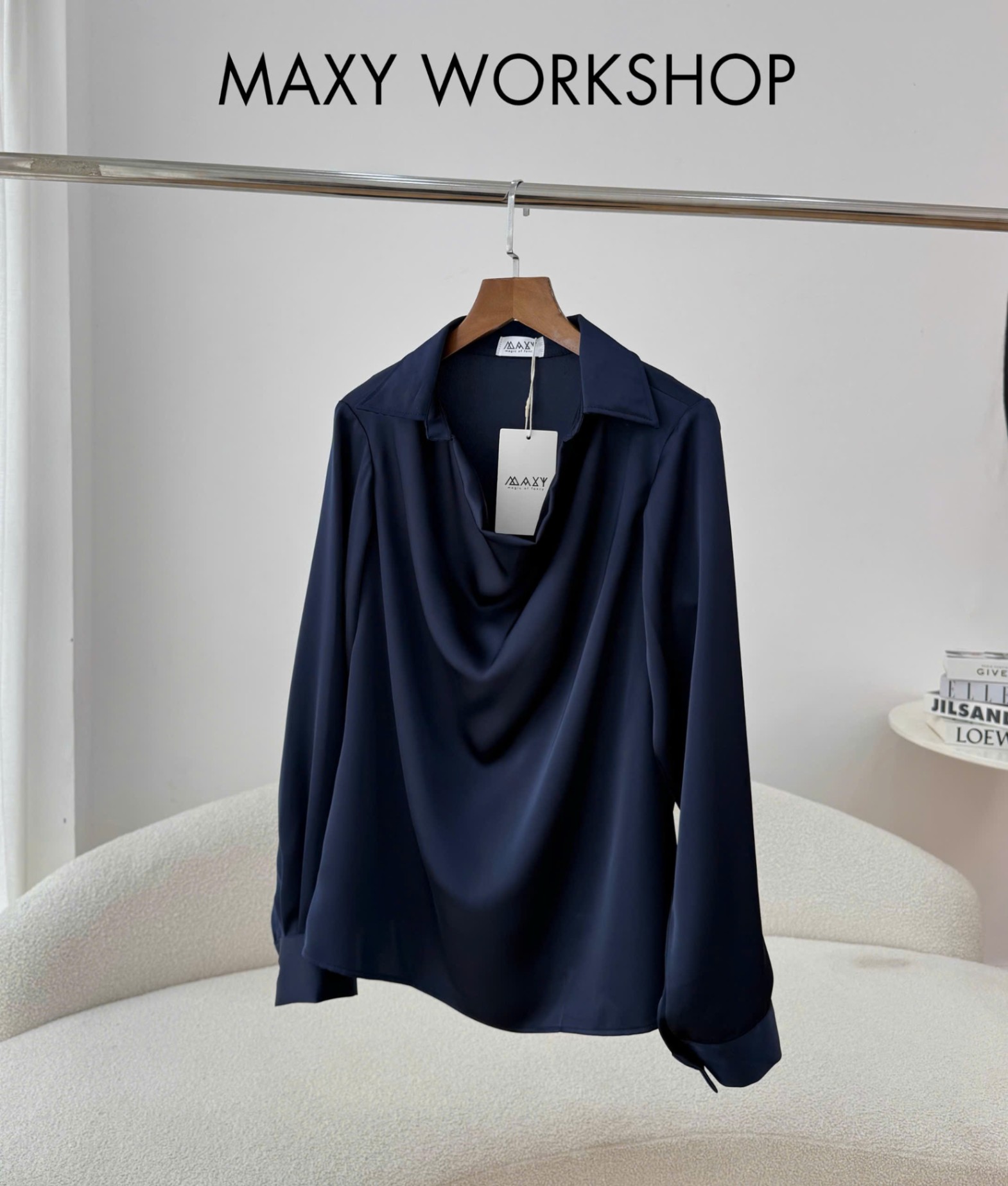 Áo Sơ mi COWL-NECK SHIRT