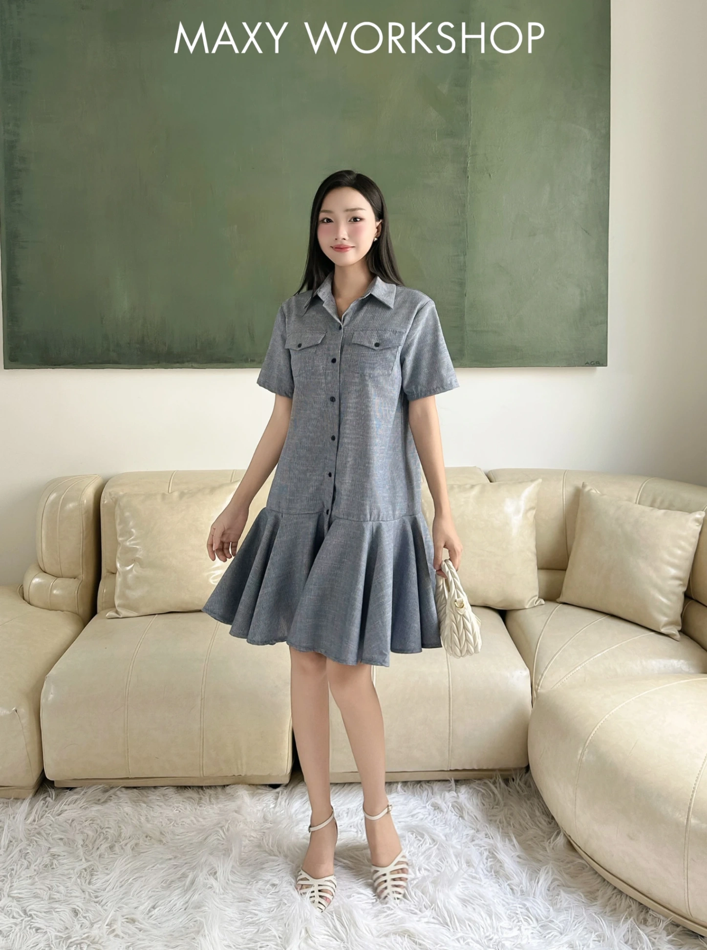 Đầm POCKET SHIRT DRESS