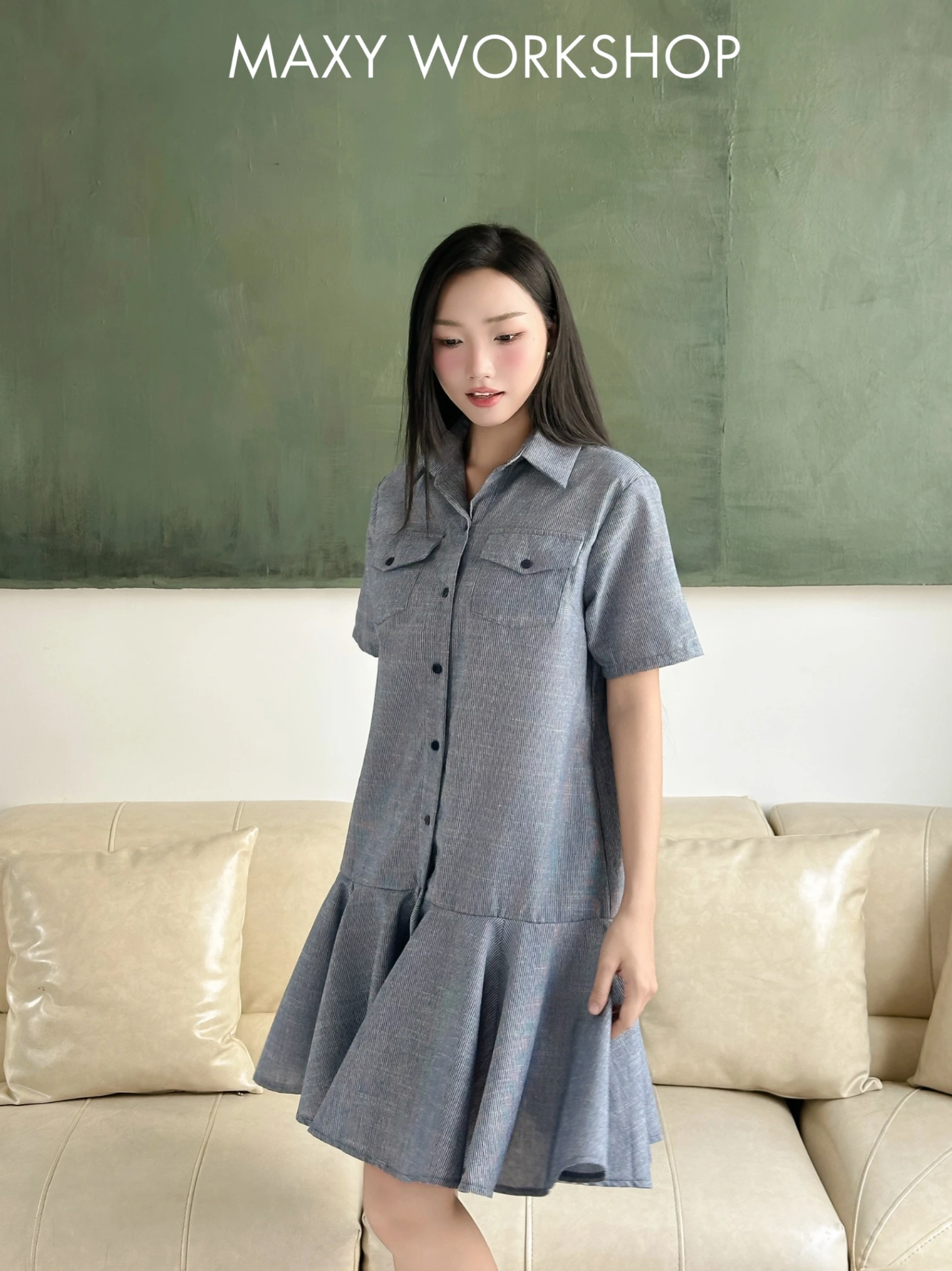 Đầm POCKET SHIRT DRESS