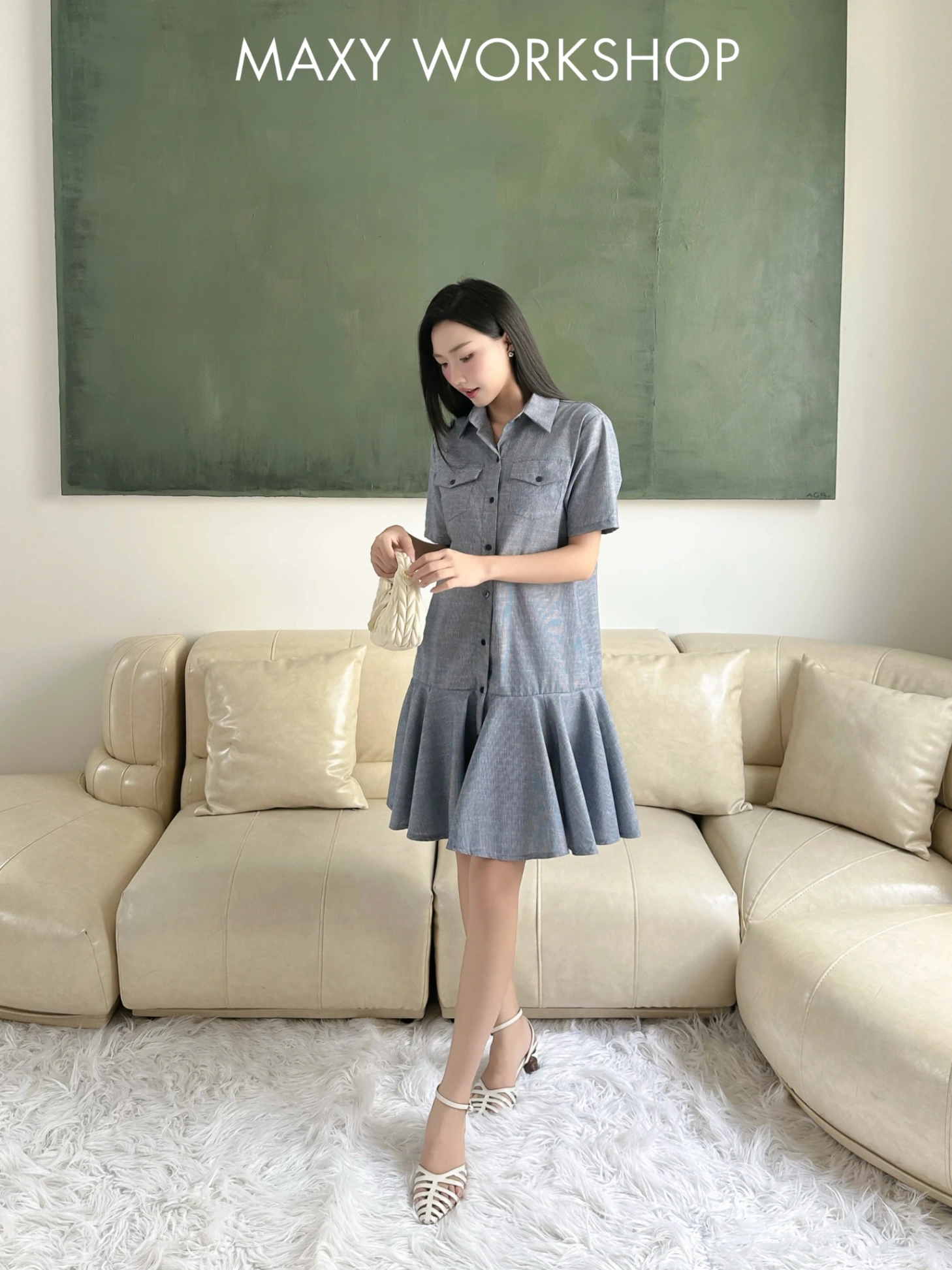 Đầm POCKET SHIRT DRESS