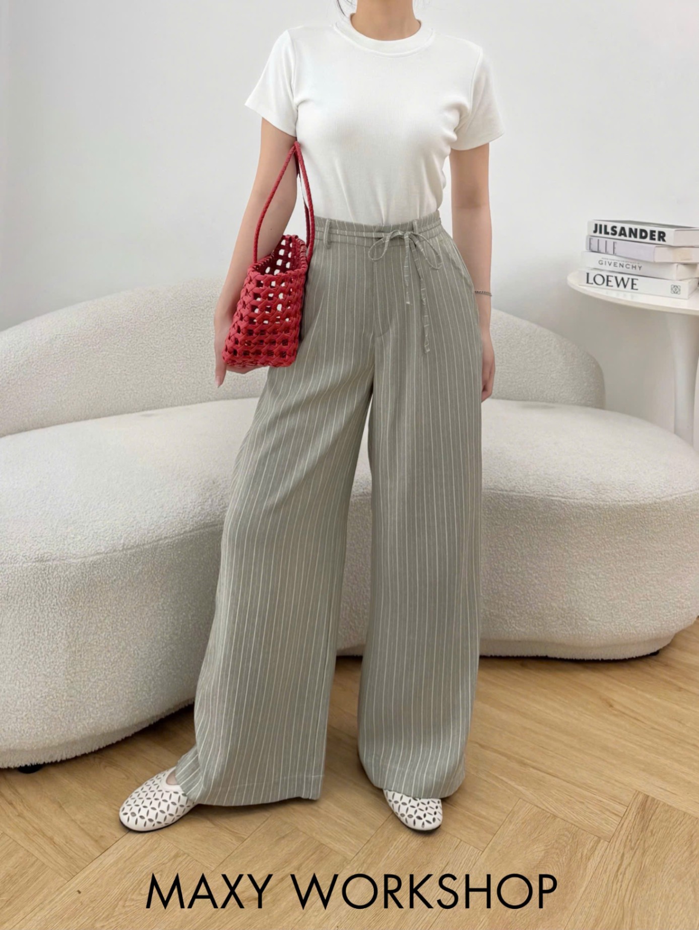Quần STRIPPED EASY PANTS