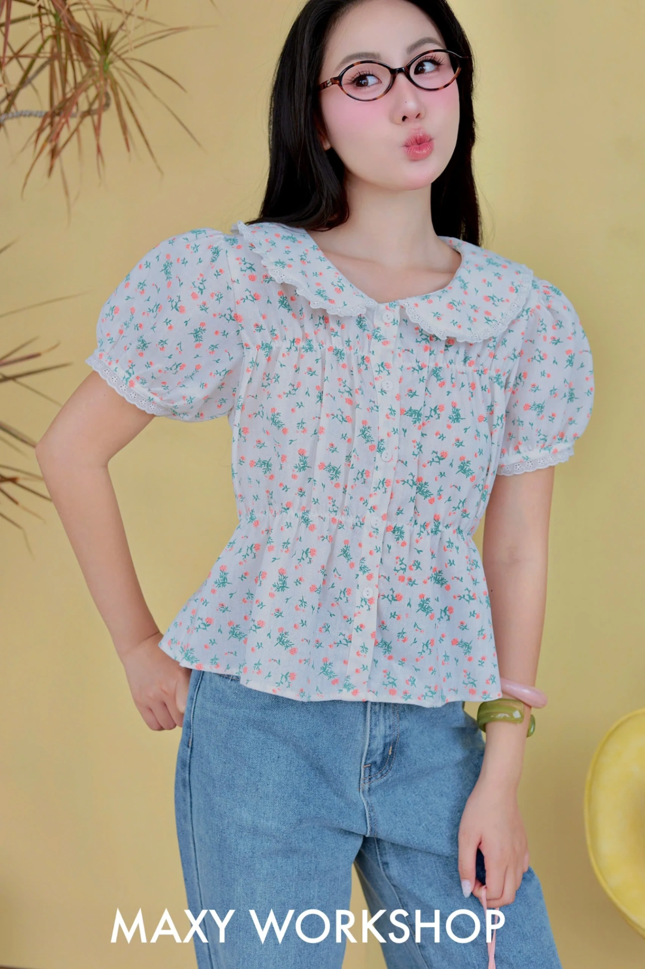 Áo Kiểu FLORAL TOP