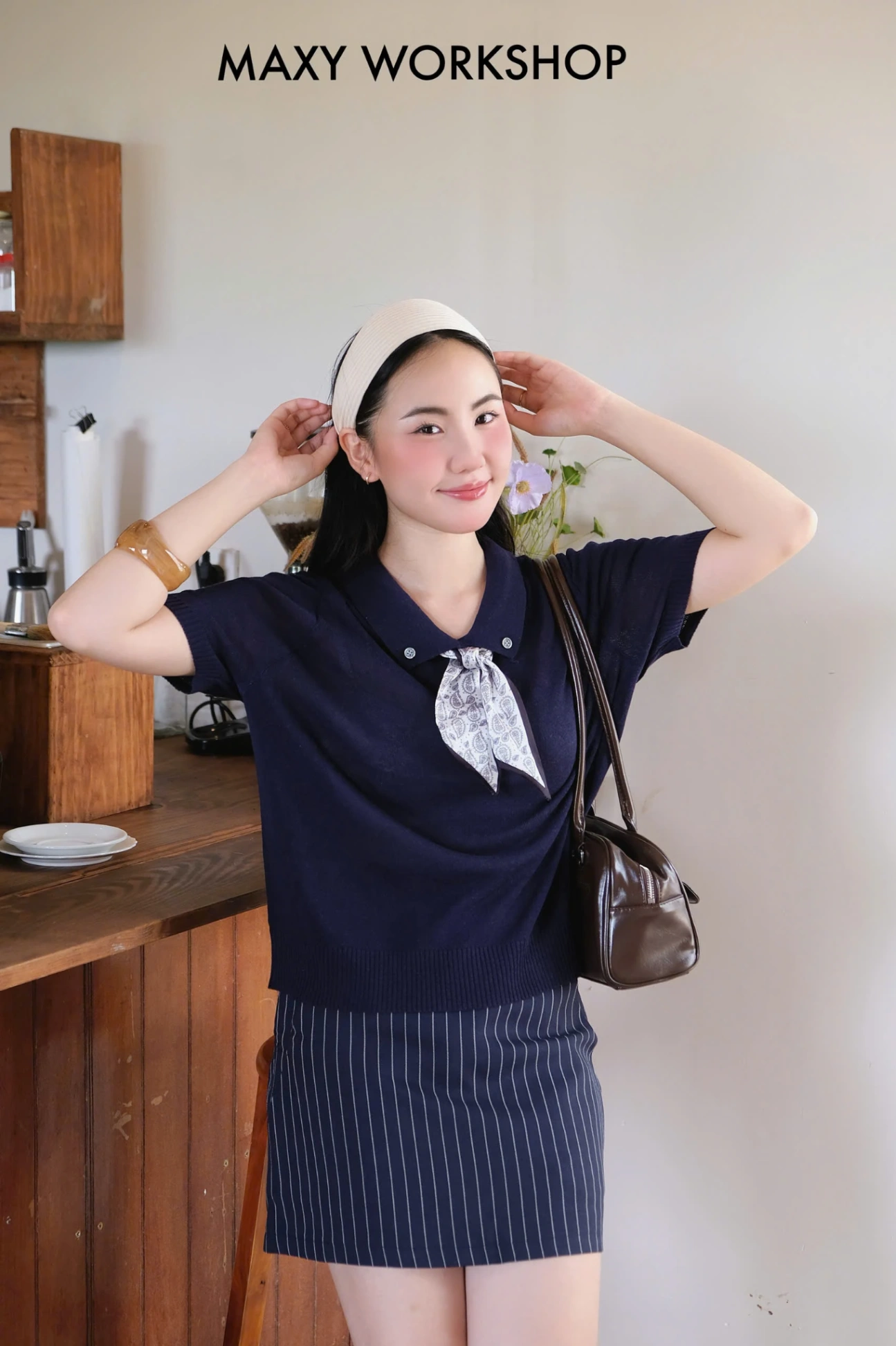 Chân váy NAVY STRIPPED SKIRT