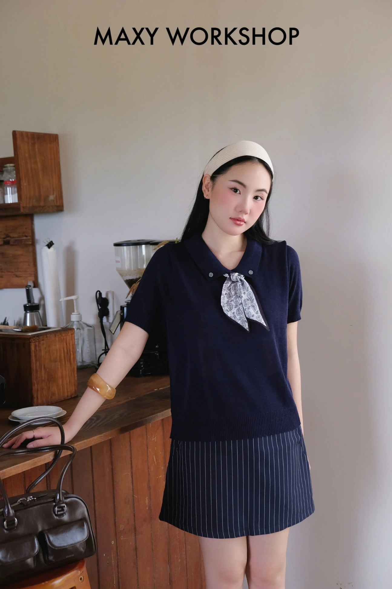 Chân váy NAVY STRIPPED SKIRT