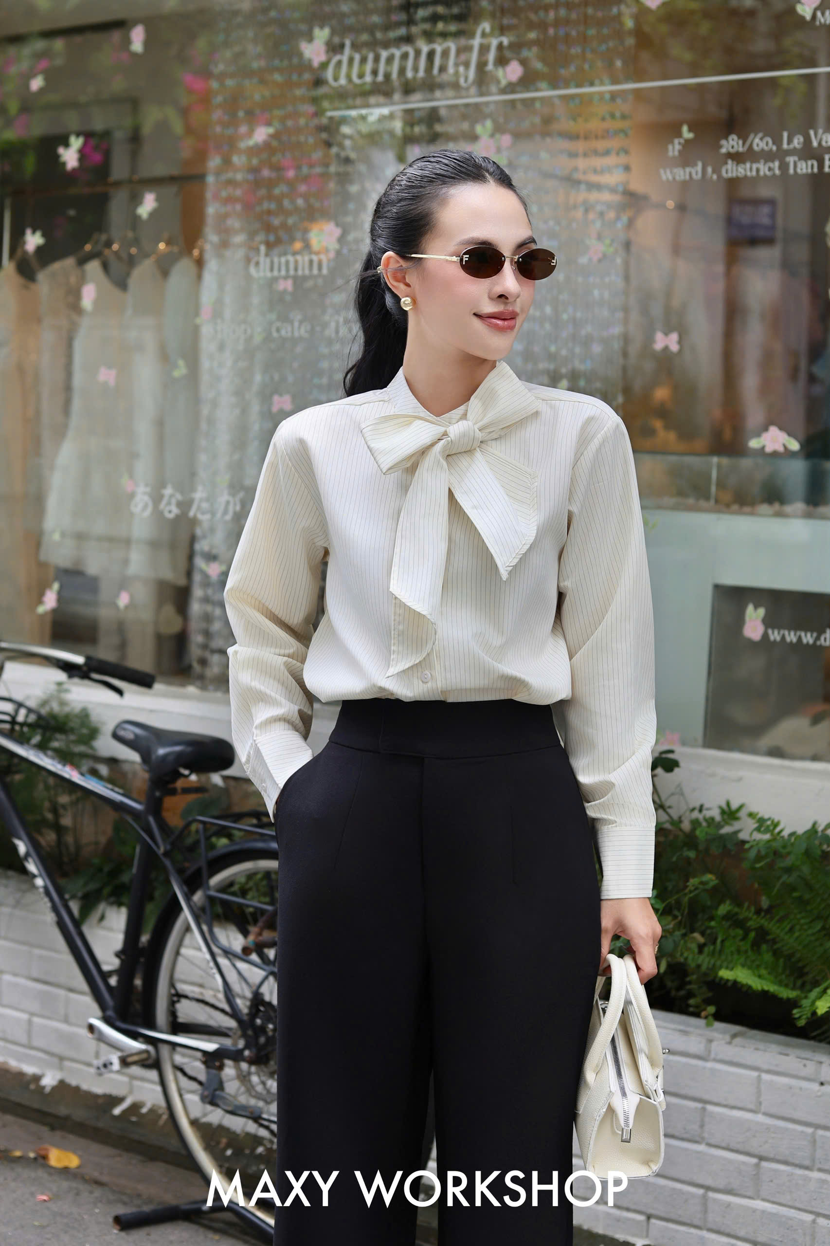 Áo Sơ mi SIDE BOW SHIRT