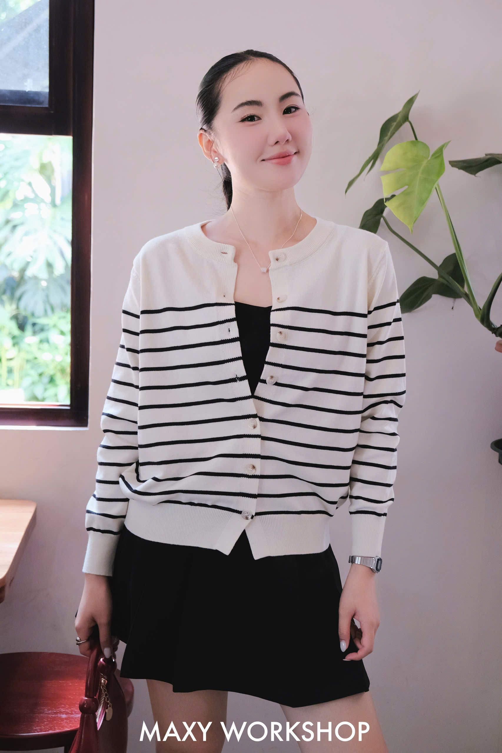Áo dệt kim LONG SLEEVE CARDIGAN