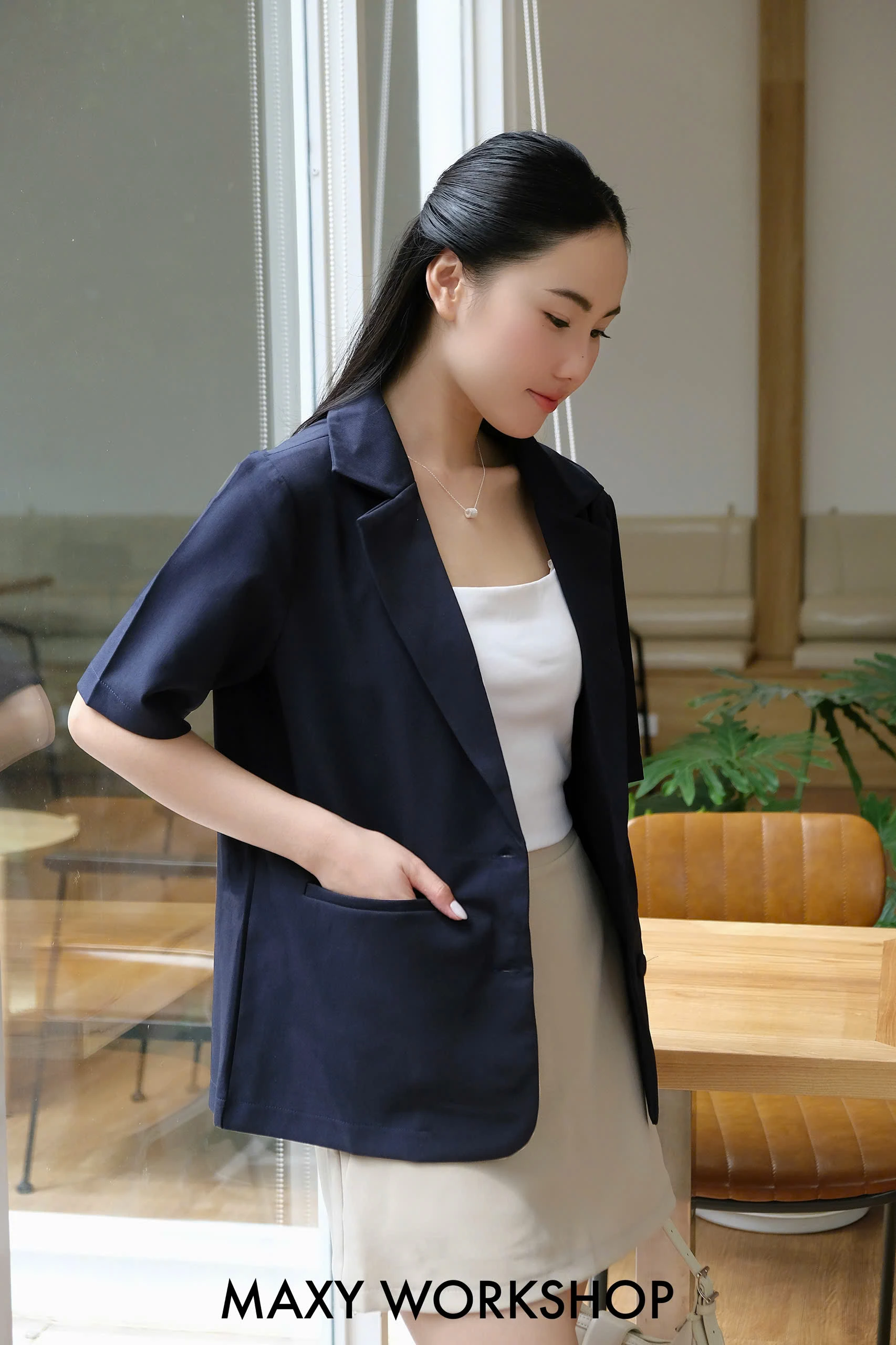 Áo khoác SHORT BUTTON BLAZER