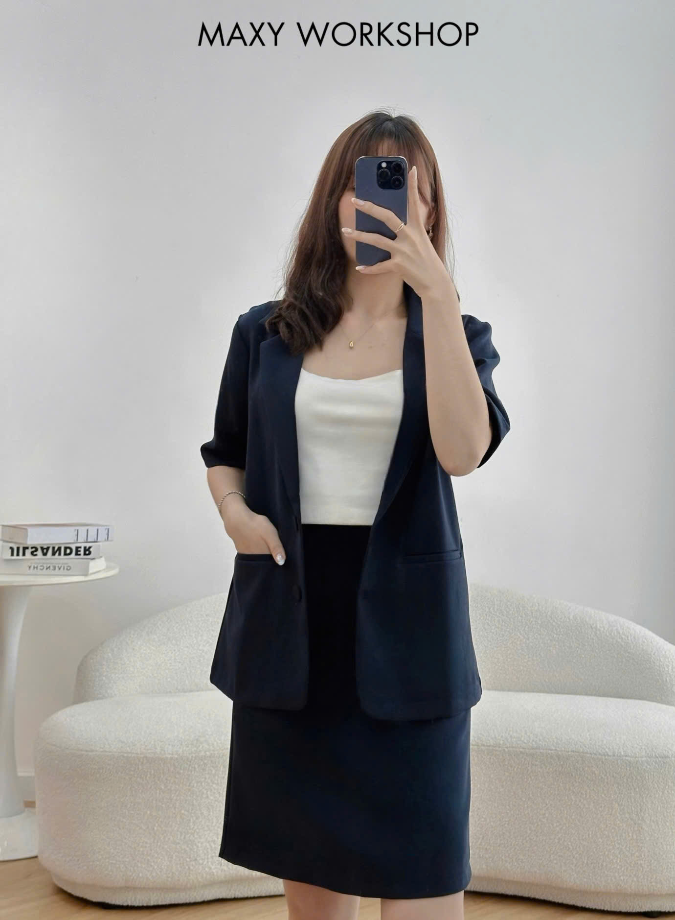 Áo khoác SHORT BUTTON BLAZER