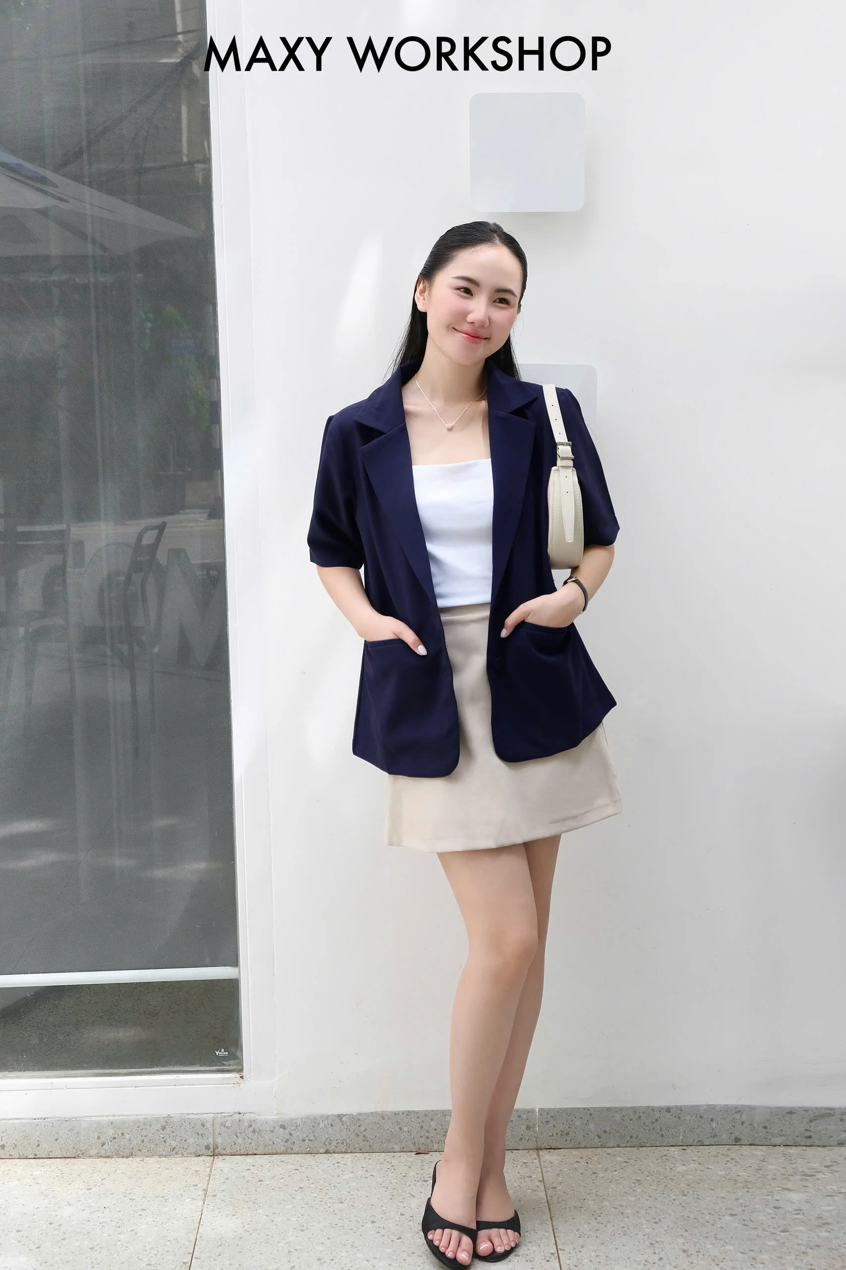 Áo khoác SHORT BUTTON BLAZER