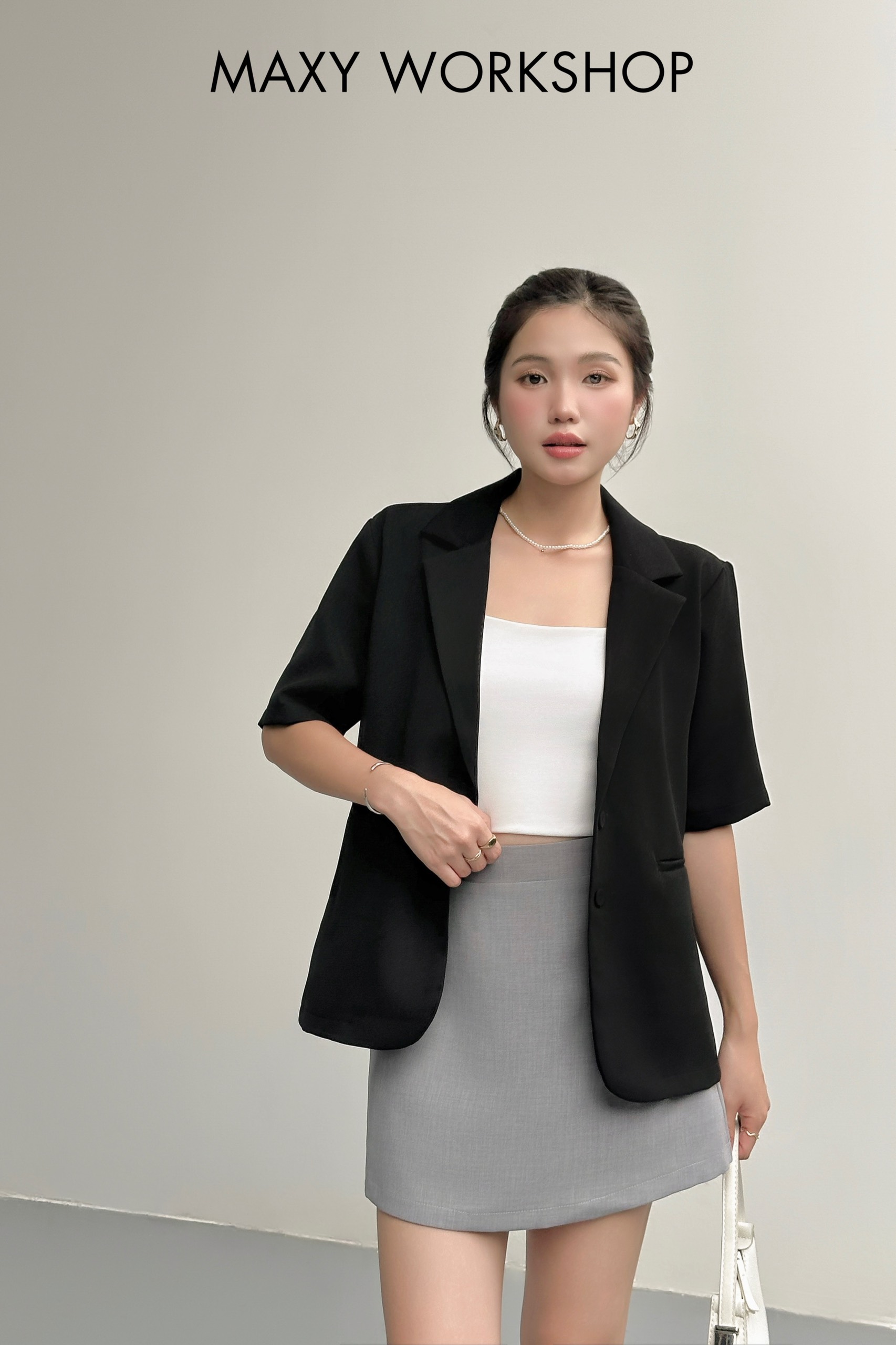 Áo khoác SHORT BUTTON BLAZER