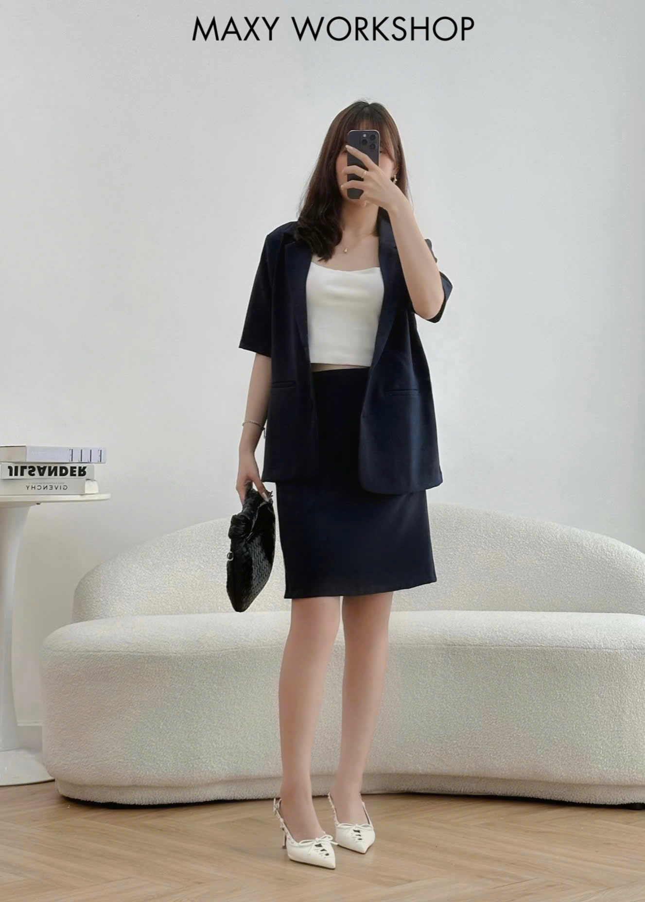 Áo khoác SHORT BUTTON BLAZER