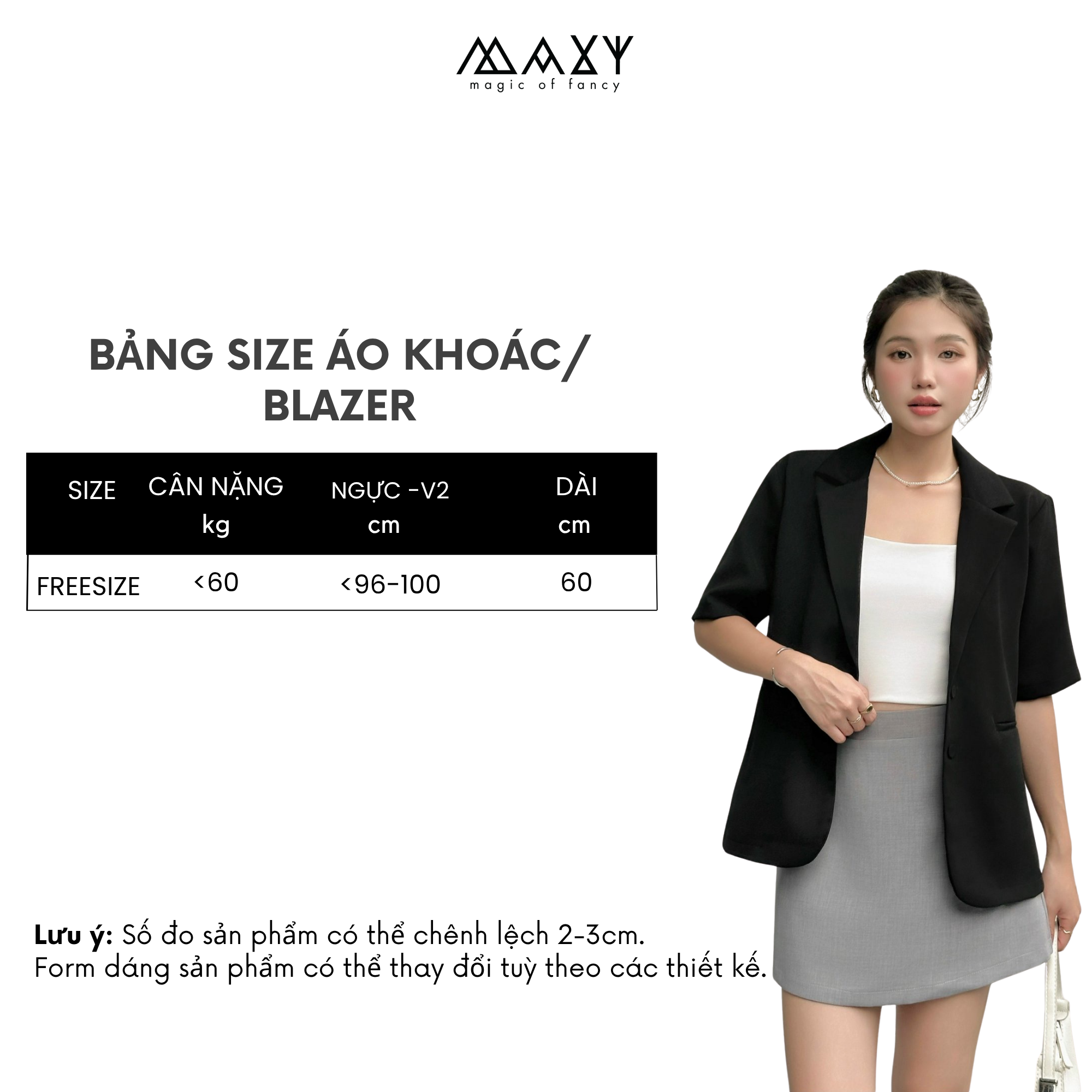 Áo khoác SHORT BUTTON BLAZER