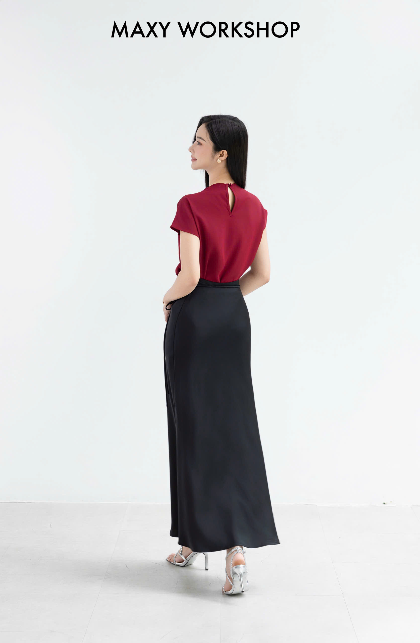 Áo kiểu BUTTON SLEEVE TOP