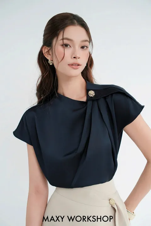 Áo kiểu BUTTON SLEEVE TOP