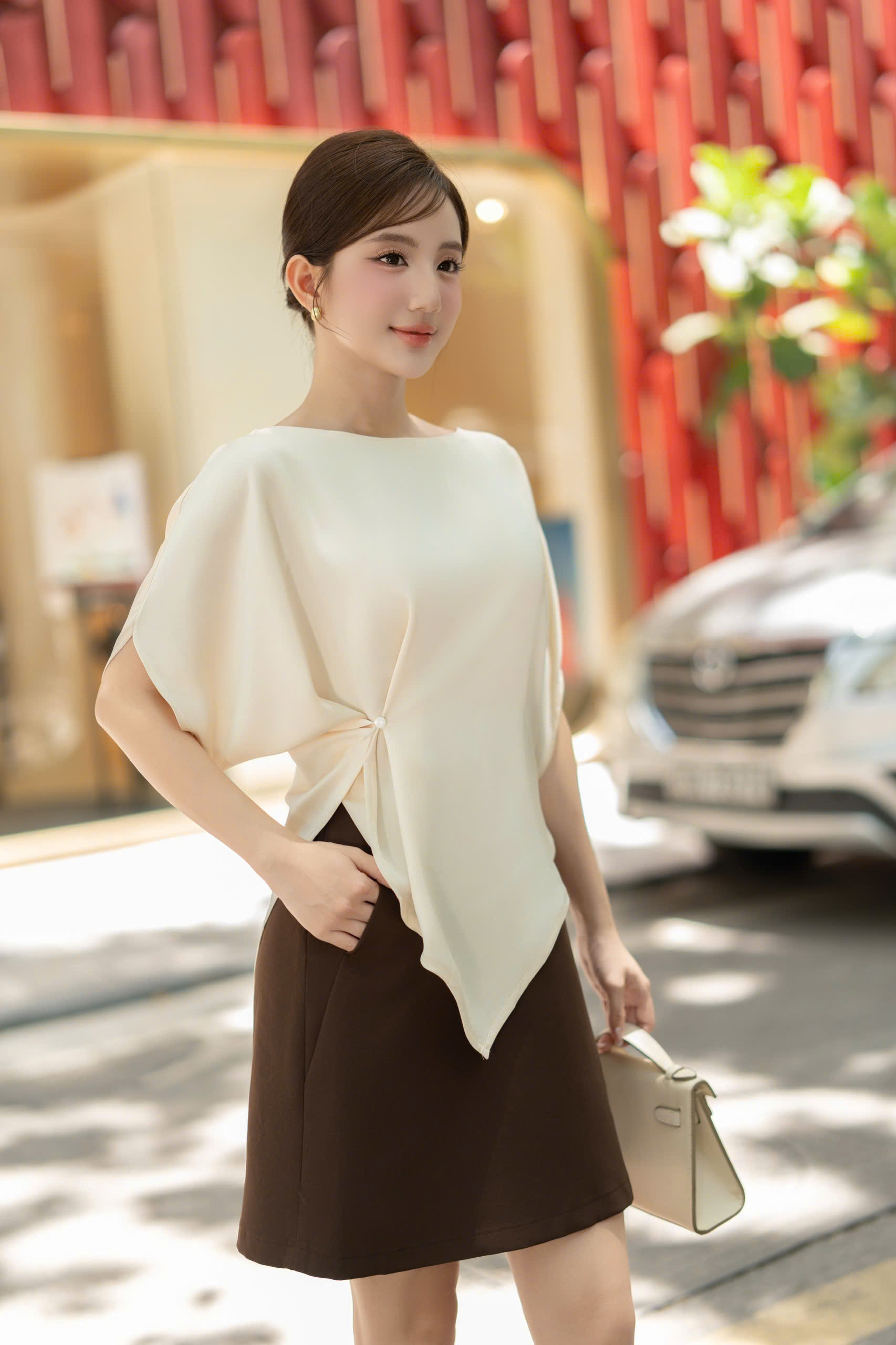 Áo kiểu COZY SILK TOP