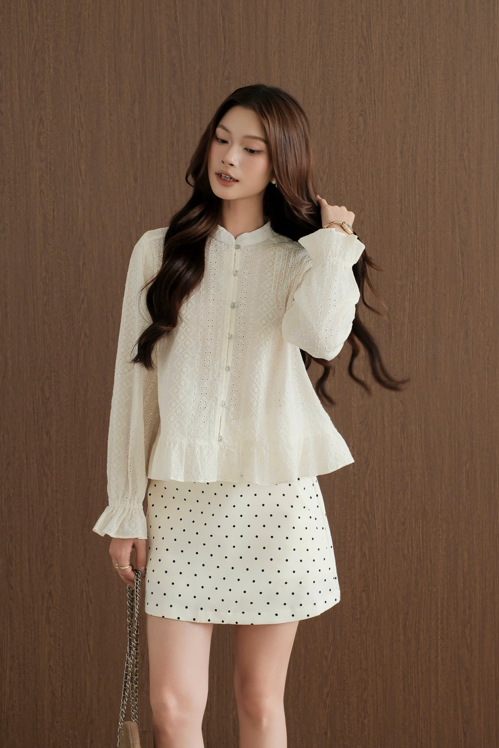 Áo kiểu EMBROIDERED TOP