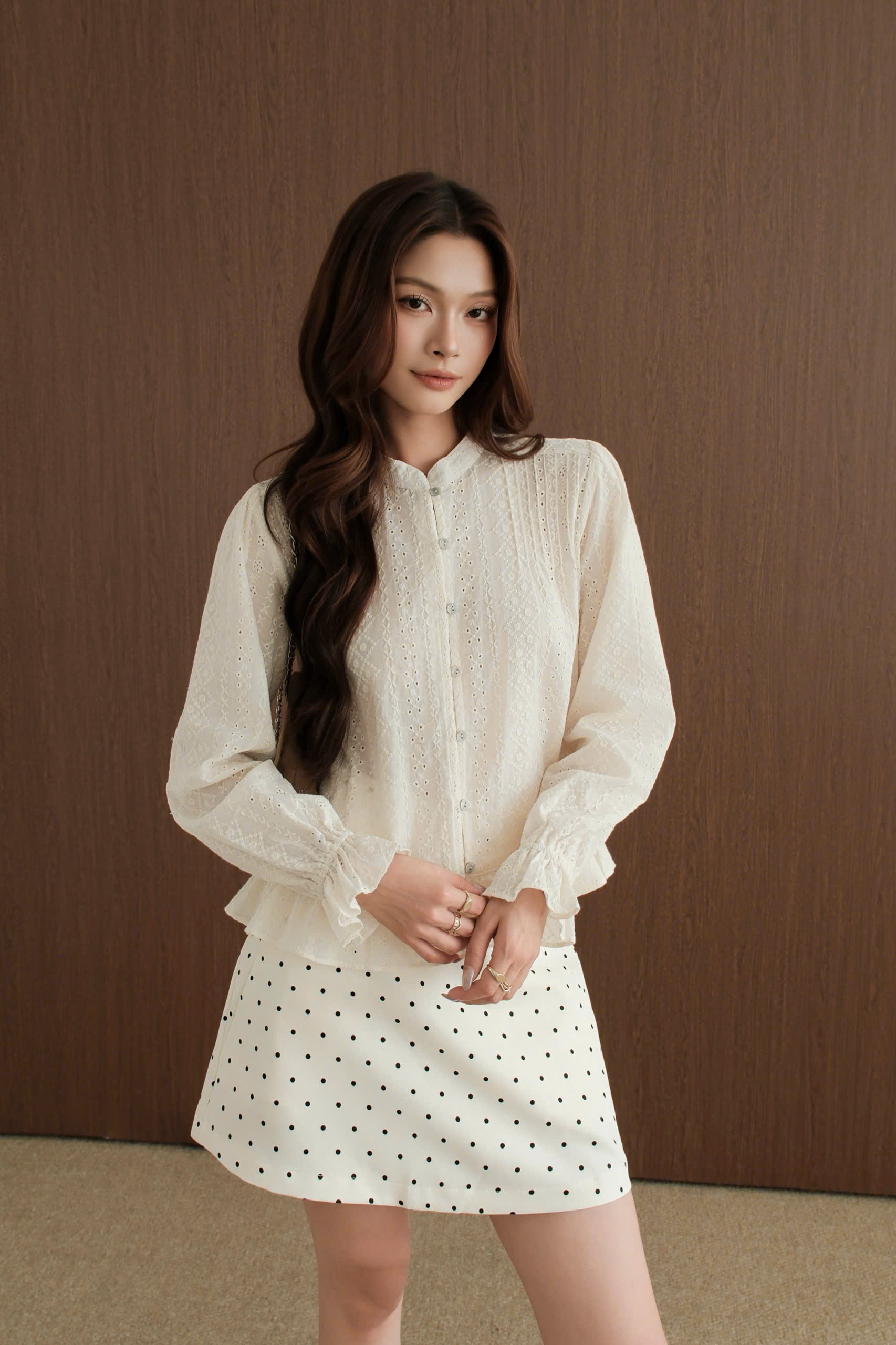Áo kiểu EMBROIDERED TOP