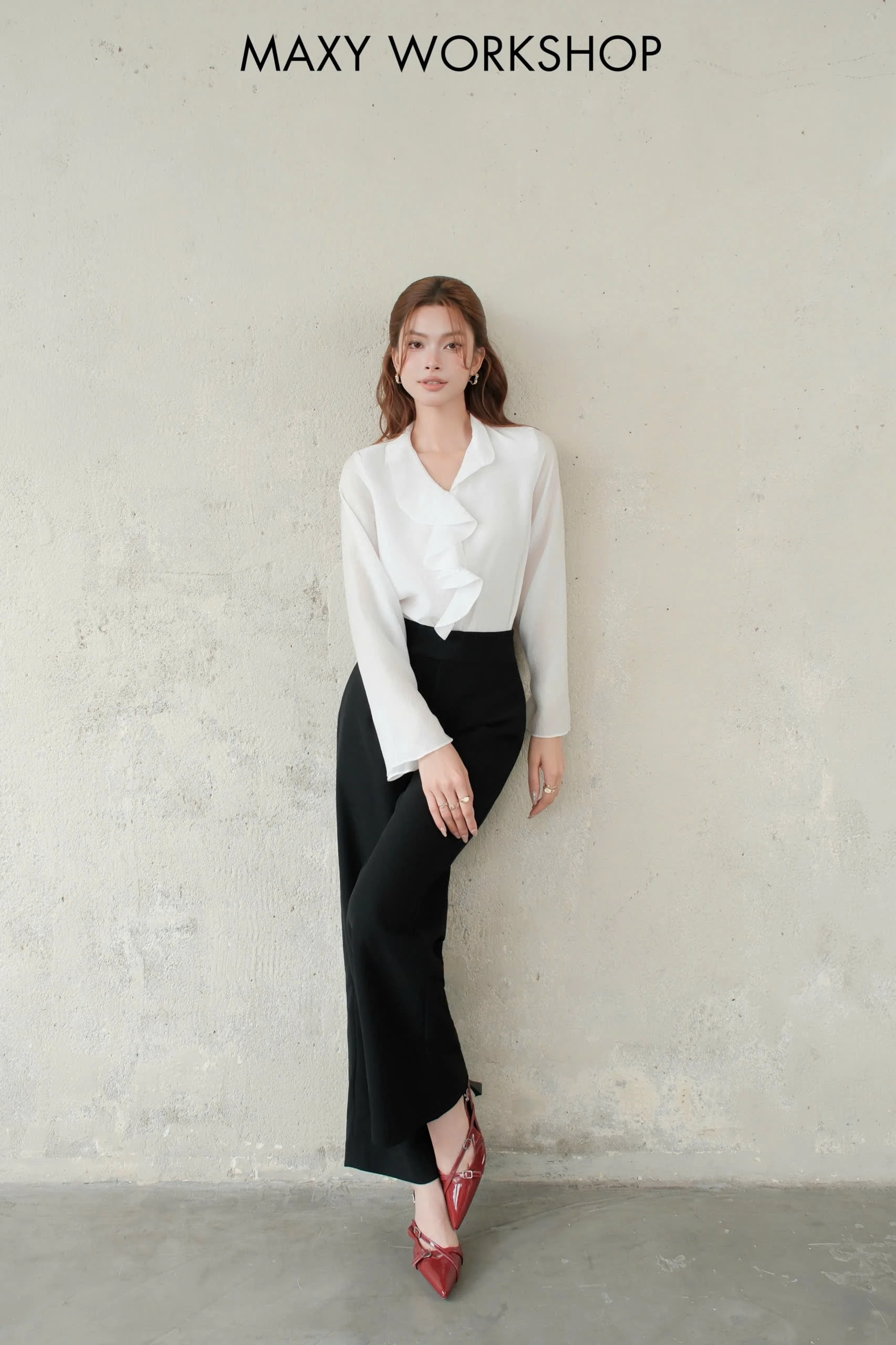 Áo kiểu FRONT RUFFER TOP