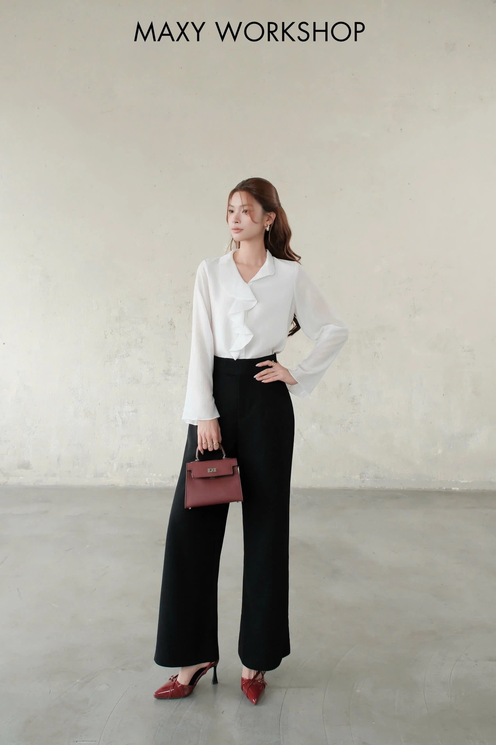 Áo kiểu FRONT RUFFER TOP