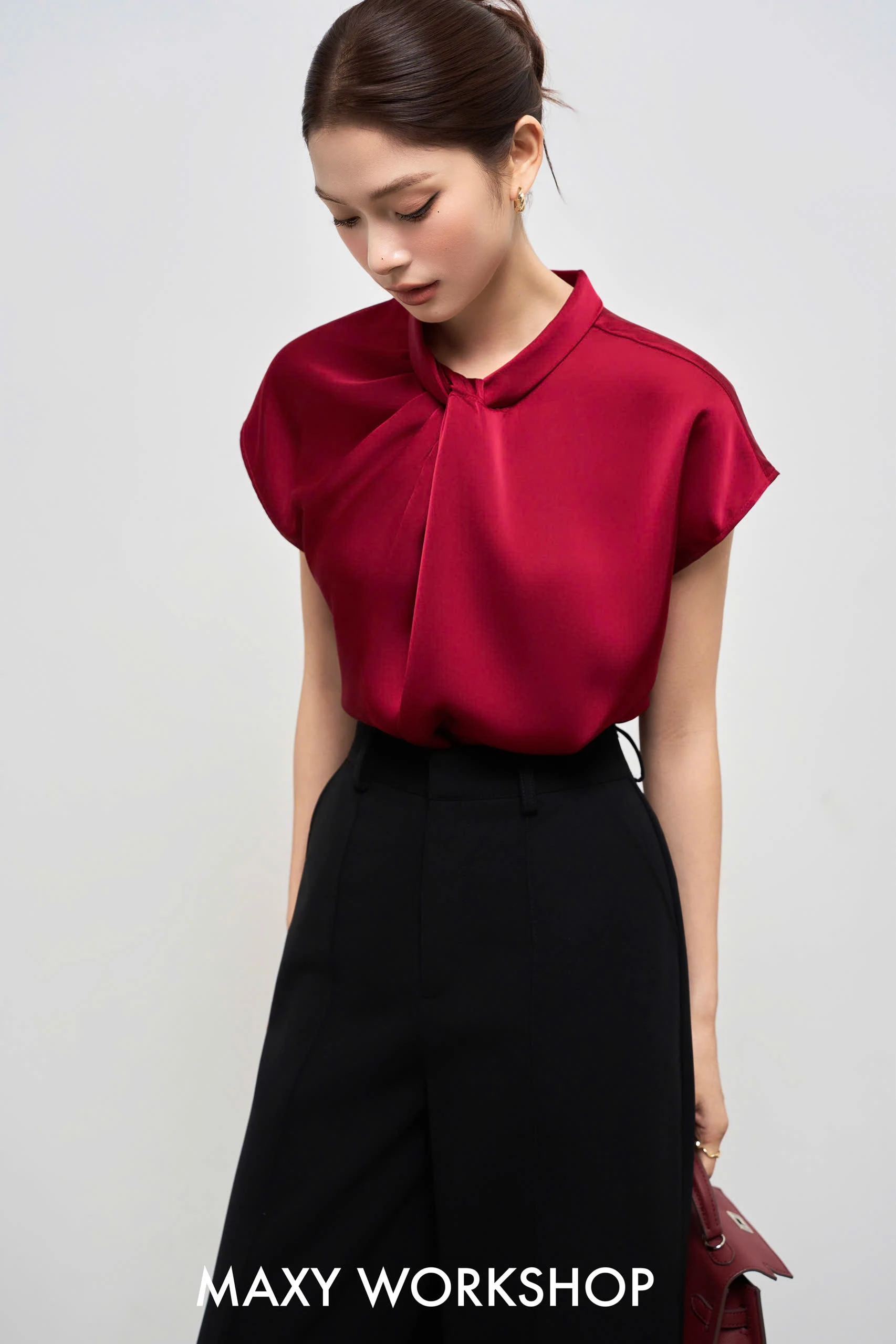 Áo kiểu KNOT SLEEVE TOP