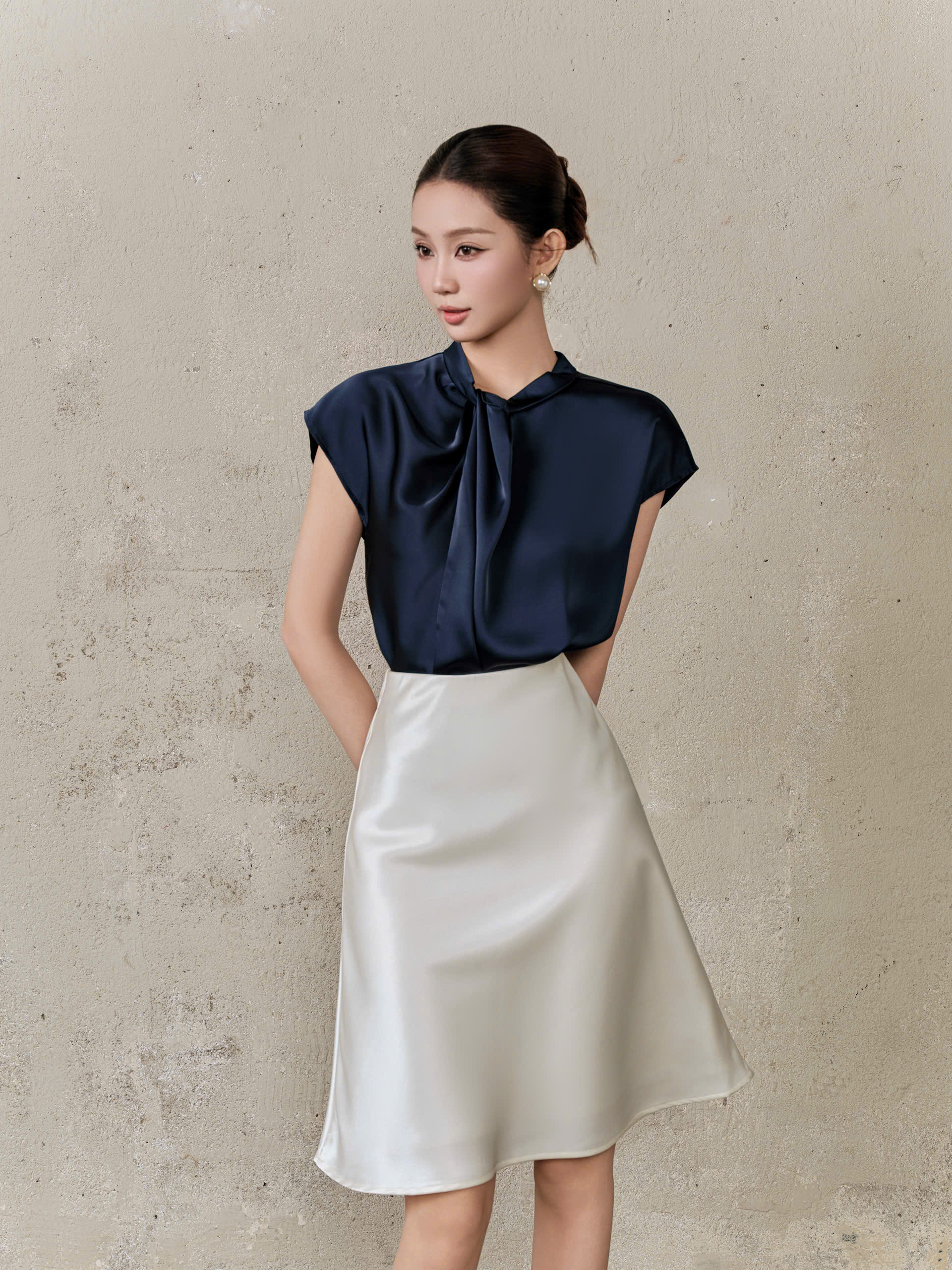 Áo kiểu KNOT SLEEVE TOP