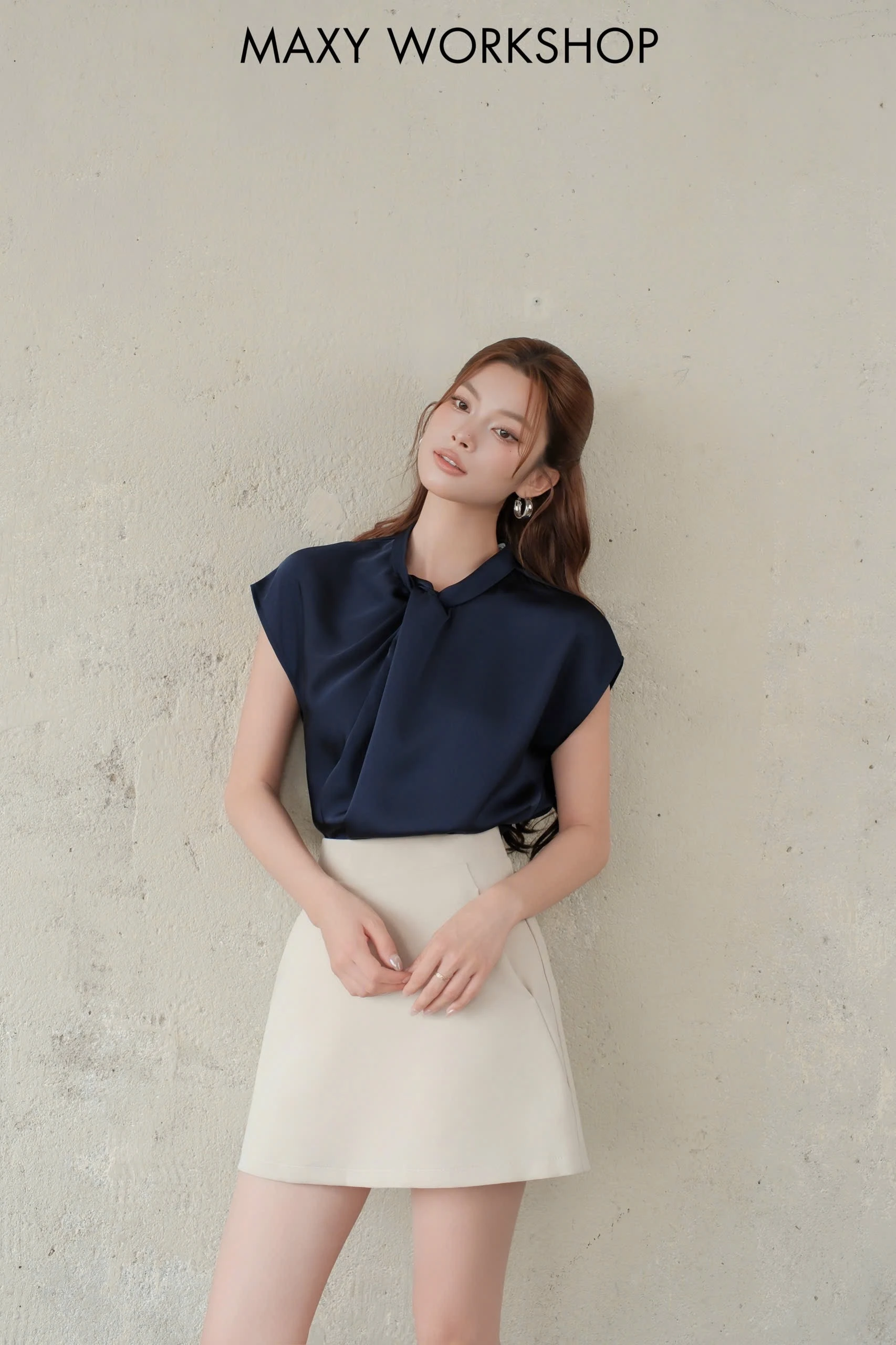Áo kiểu KNOT SLEEVE TOP