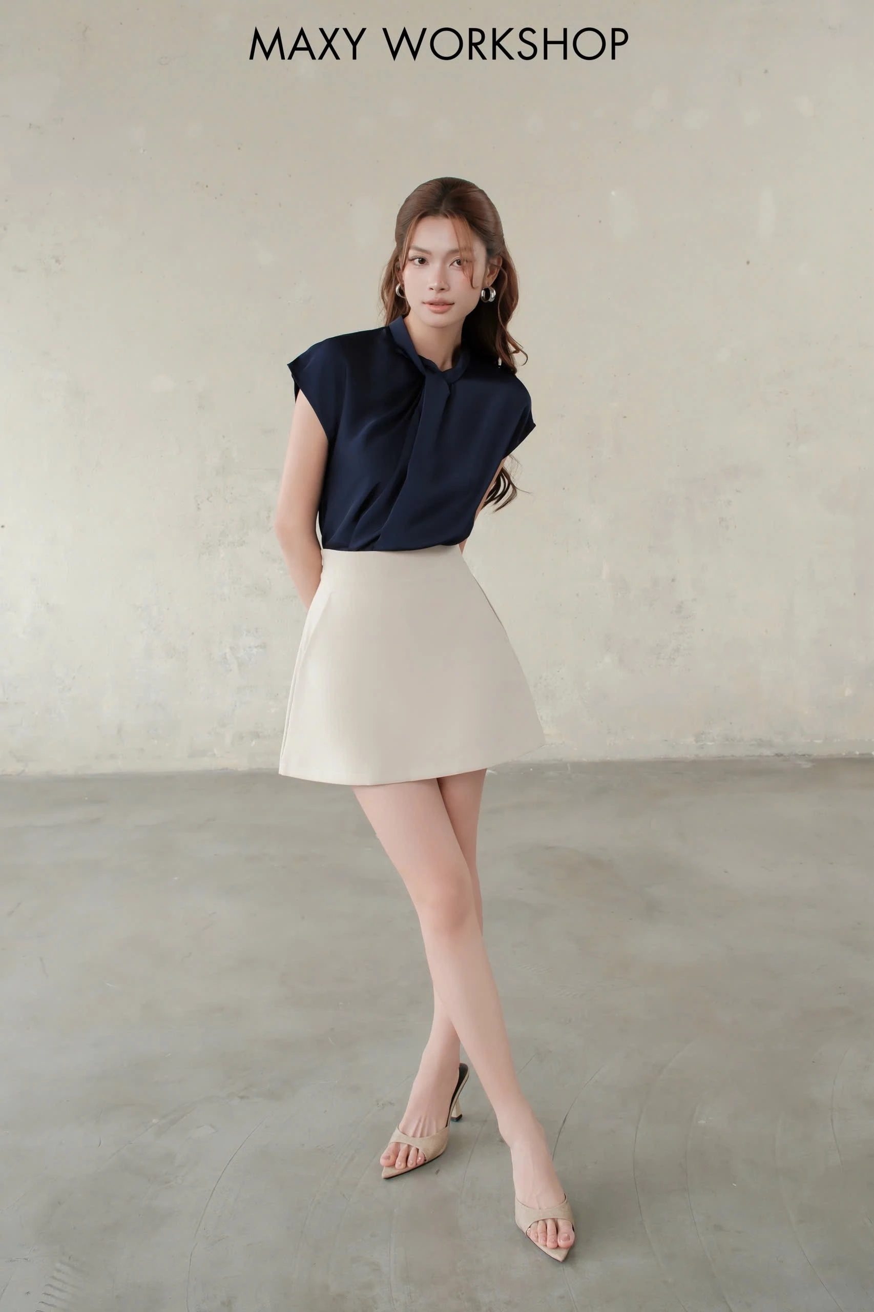Áo kiểu KNOT SLEEVE TOP