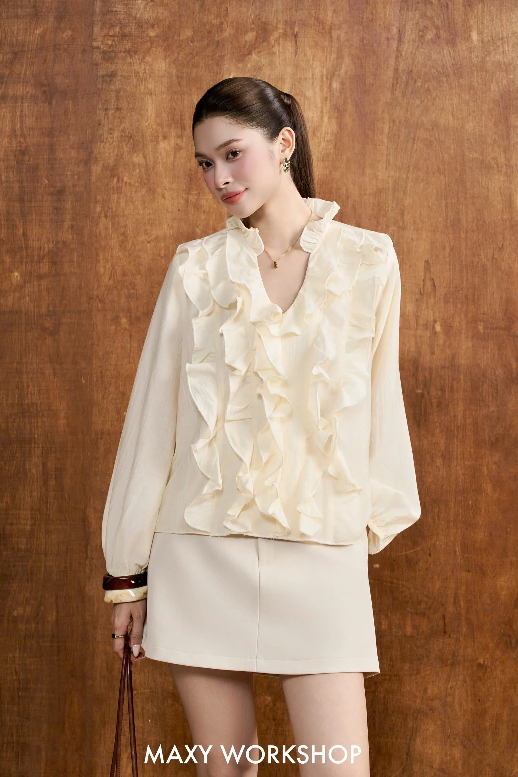 Áo kiểu LAYER RUFFLE TOP