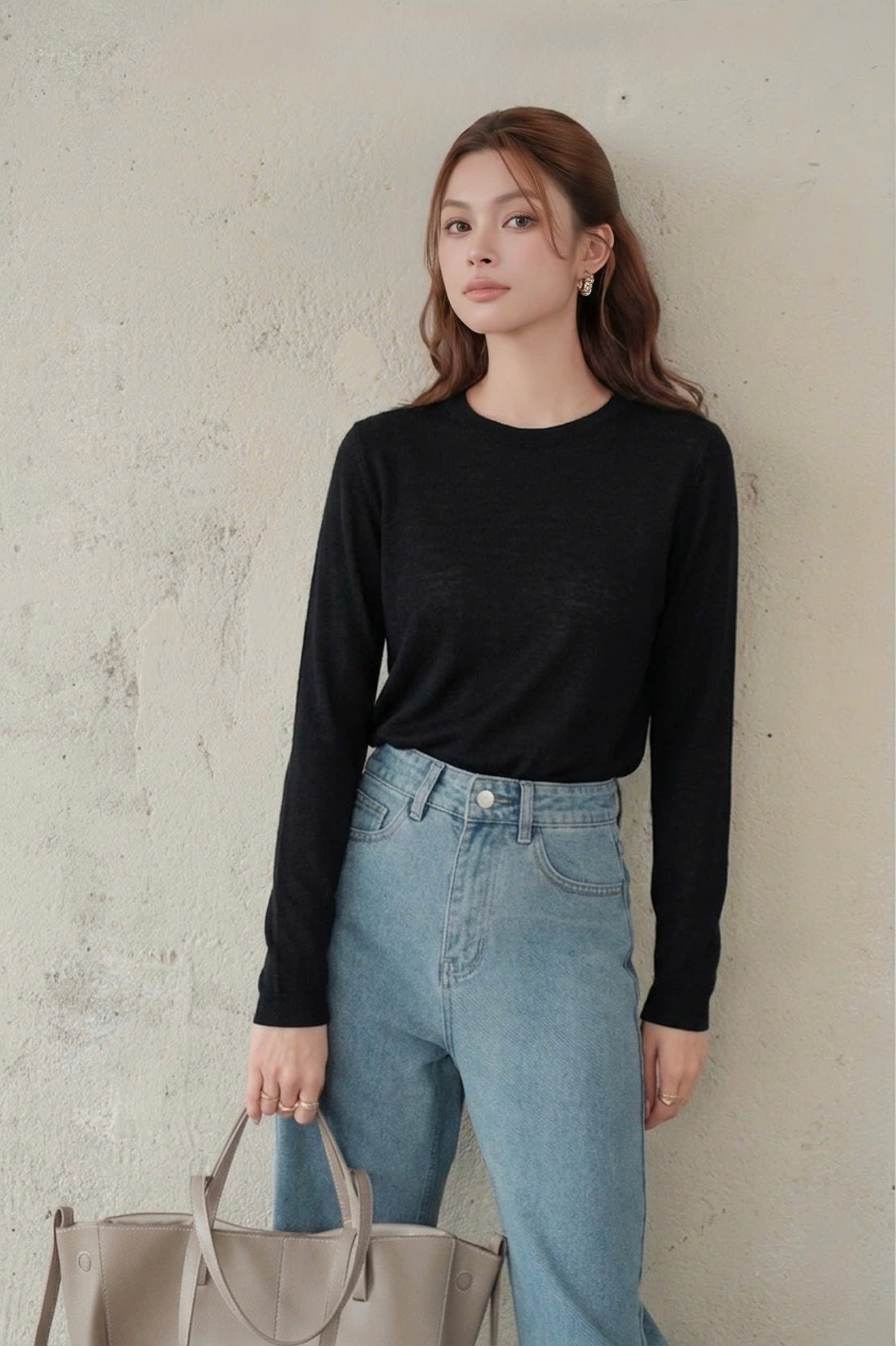 Áo kiểu LONG KNIT TOP