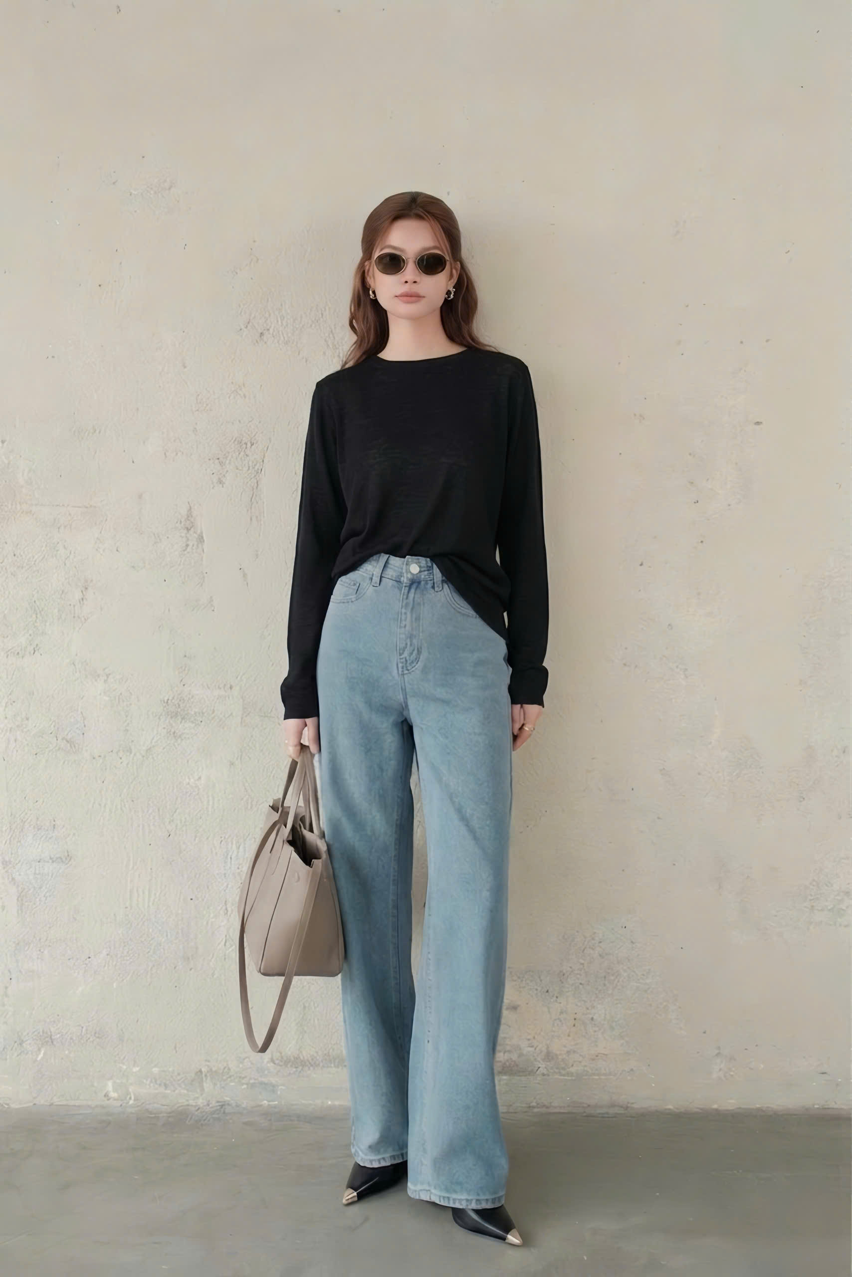 Áo kiểu LONG KNIT TOP