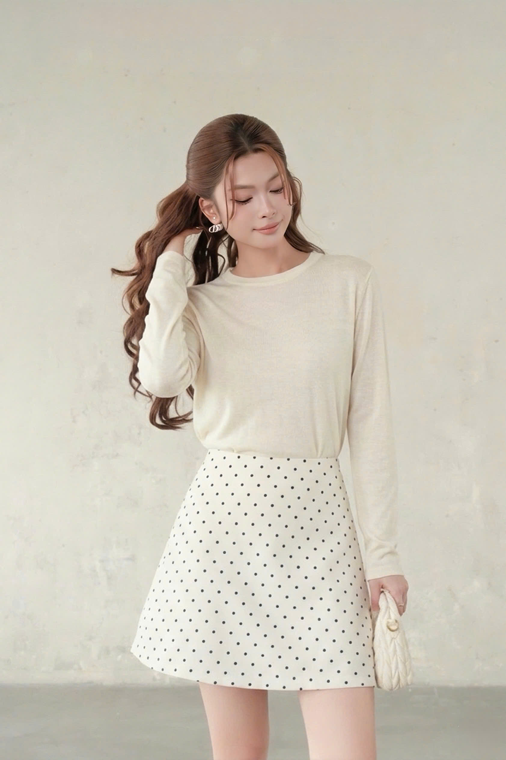 Áo kiểu LONG KNIT TOP