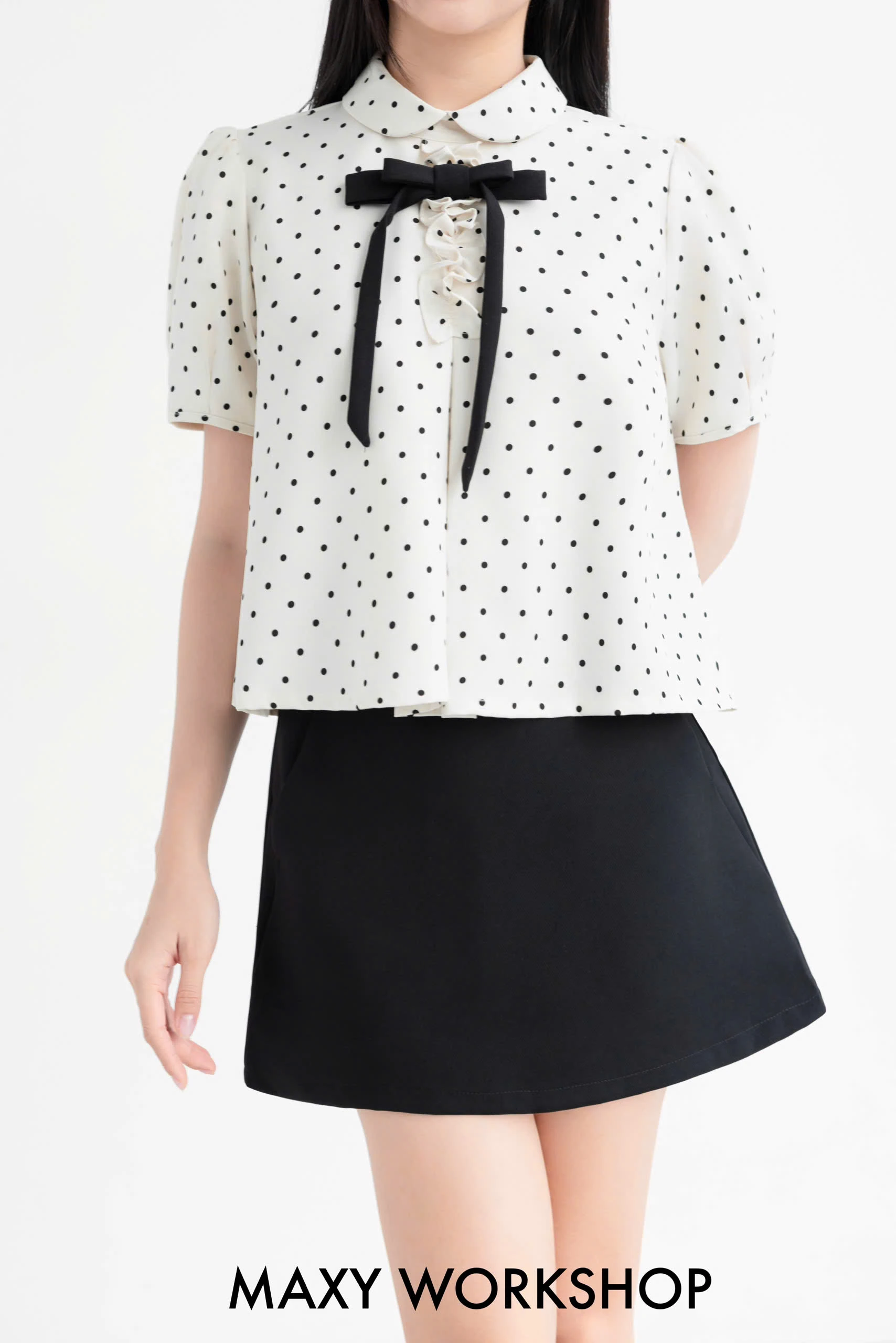 Áo kiểu MIX BOW TOP