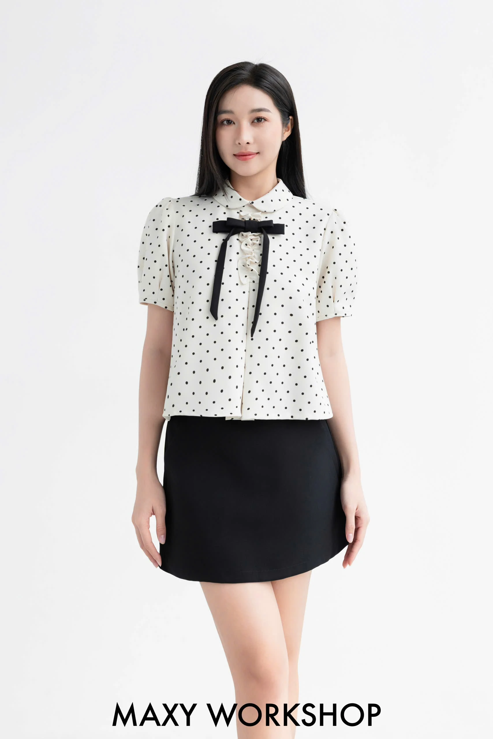 Áo kiểu MIX BOW TOP