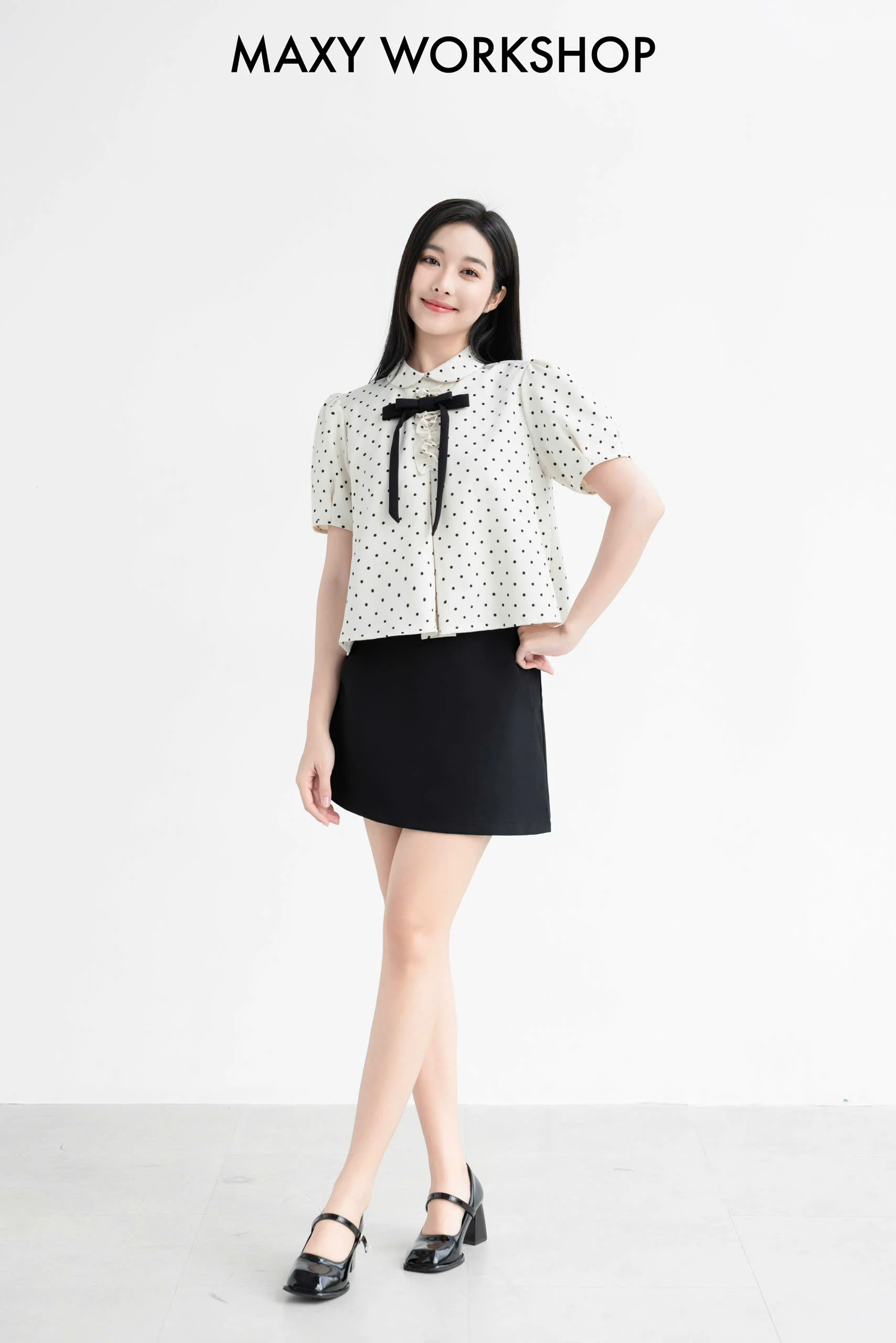 Áo kiểu MIX BOW TOP
