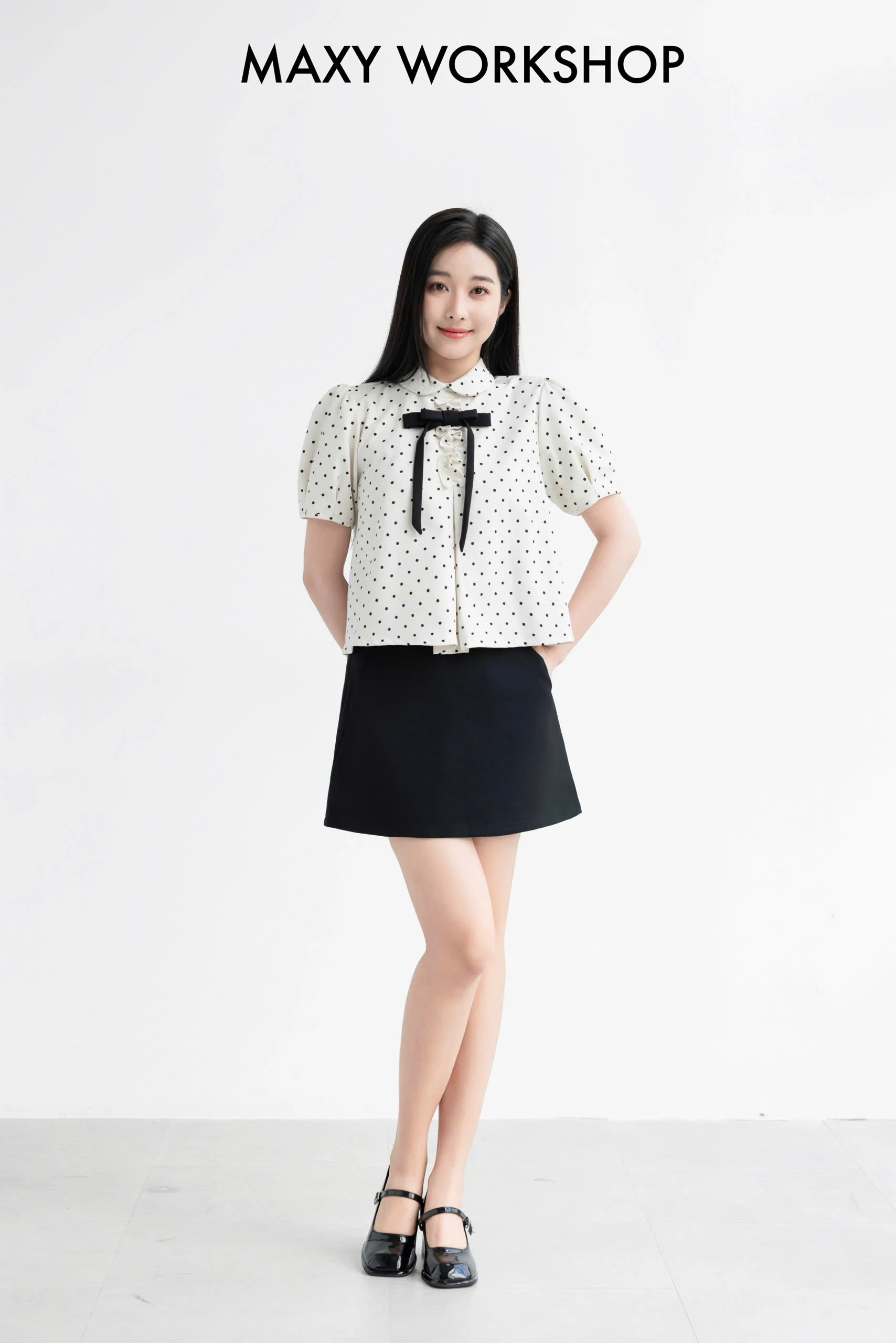 Áo kiểu MIX BOW TOP