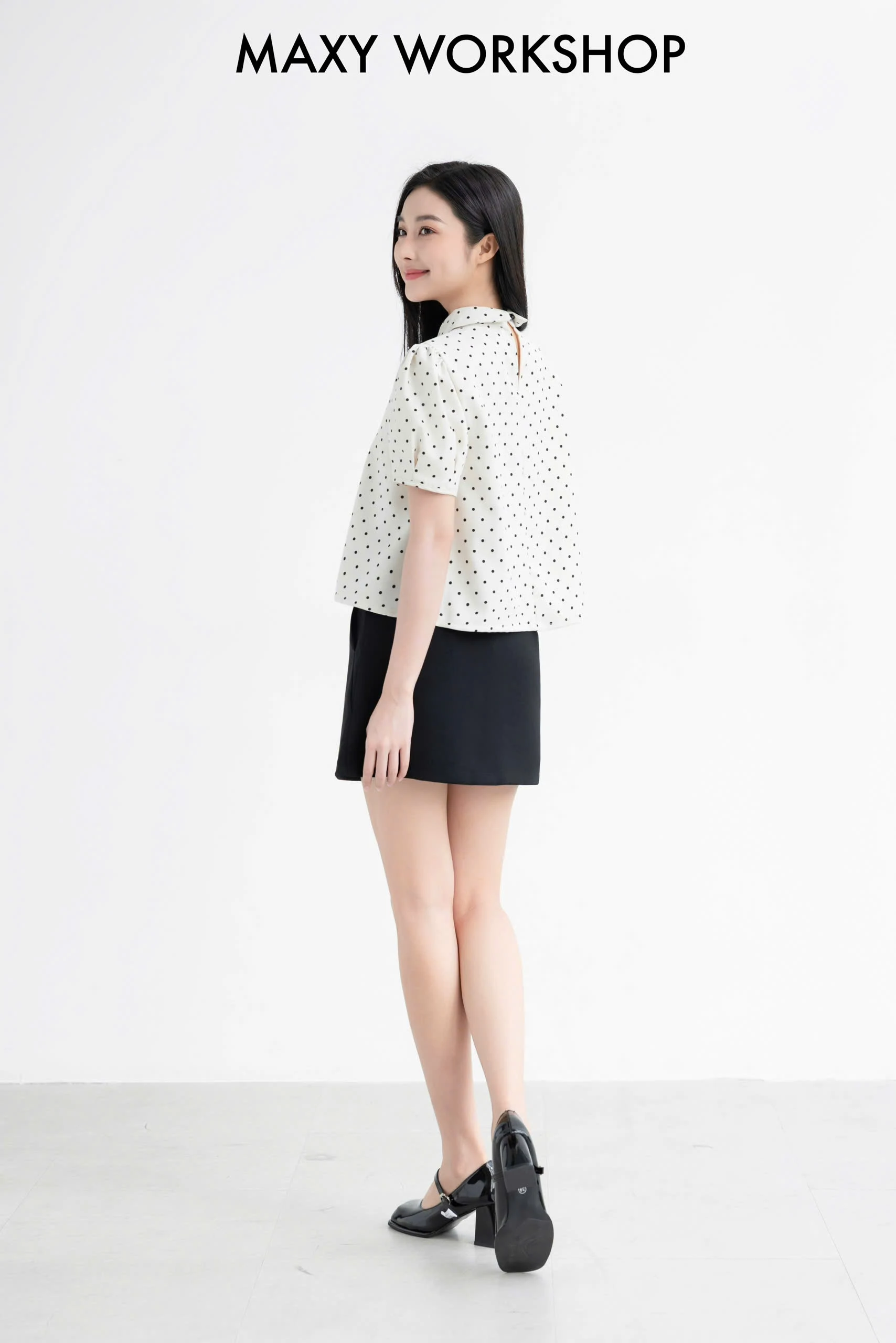 Áo kiểu MIX BOW TOP