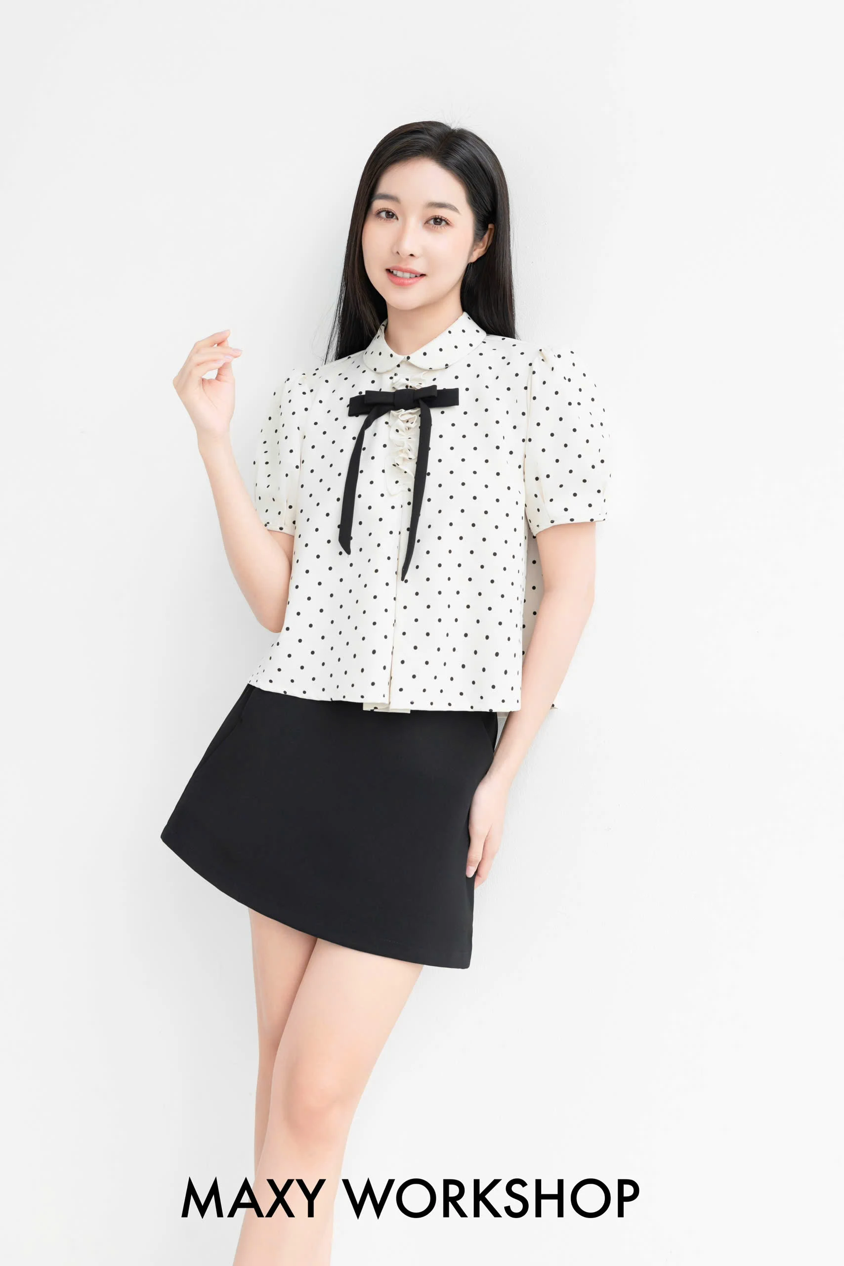 Áo kiểu MIX BOW TOP