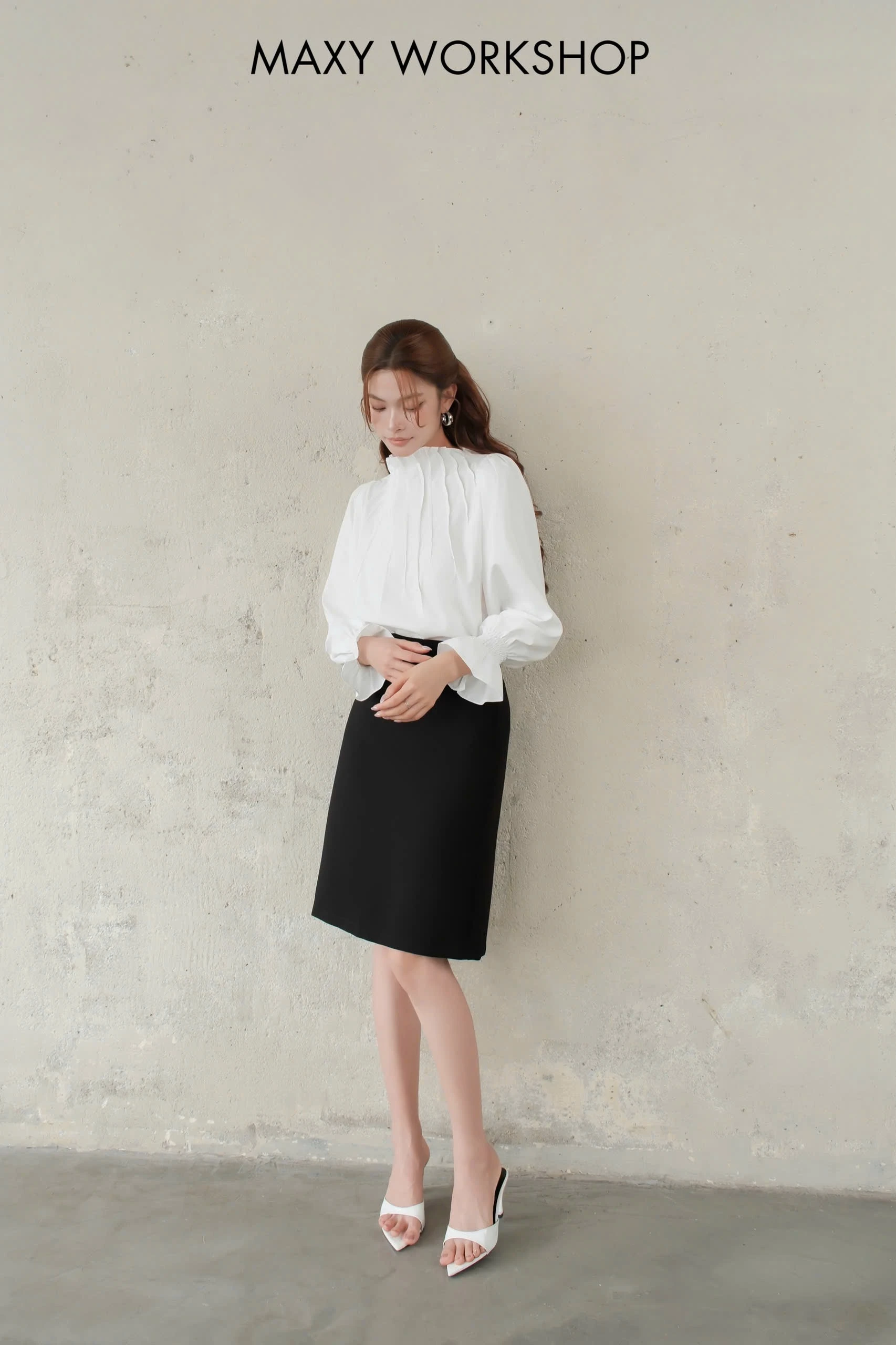 Áo kiểu PLEATED SHIRT
