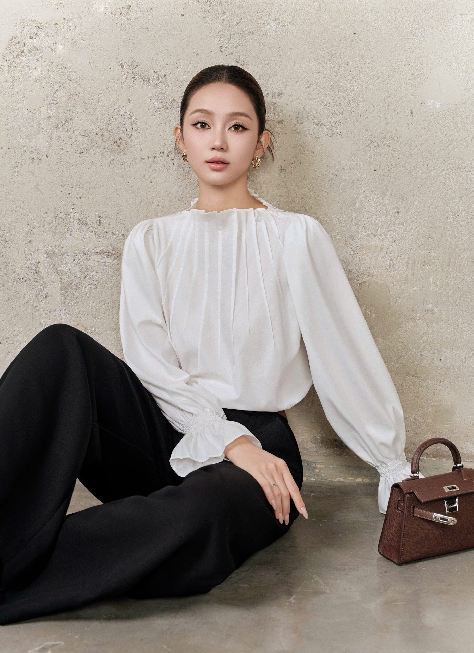 Áo kiểu PLEATED SHIRT