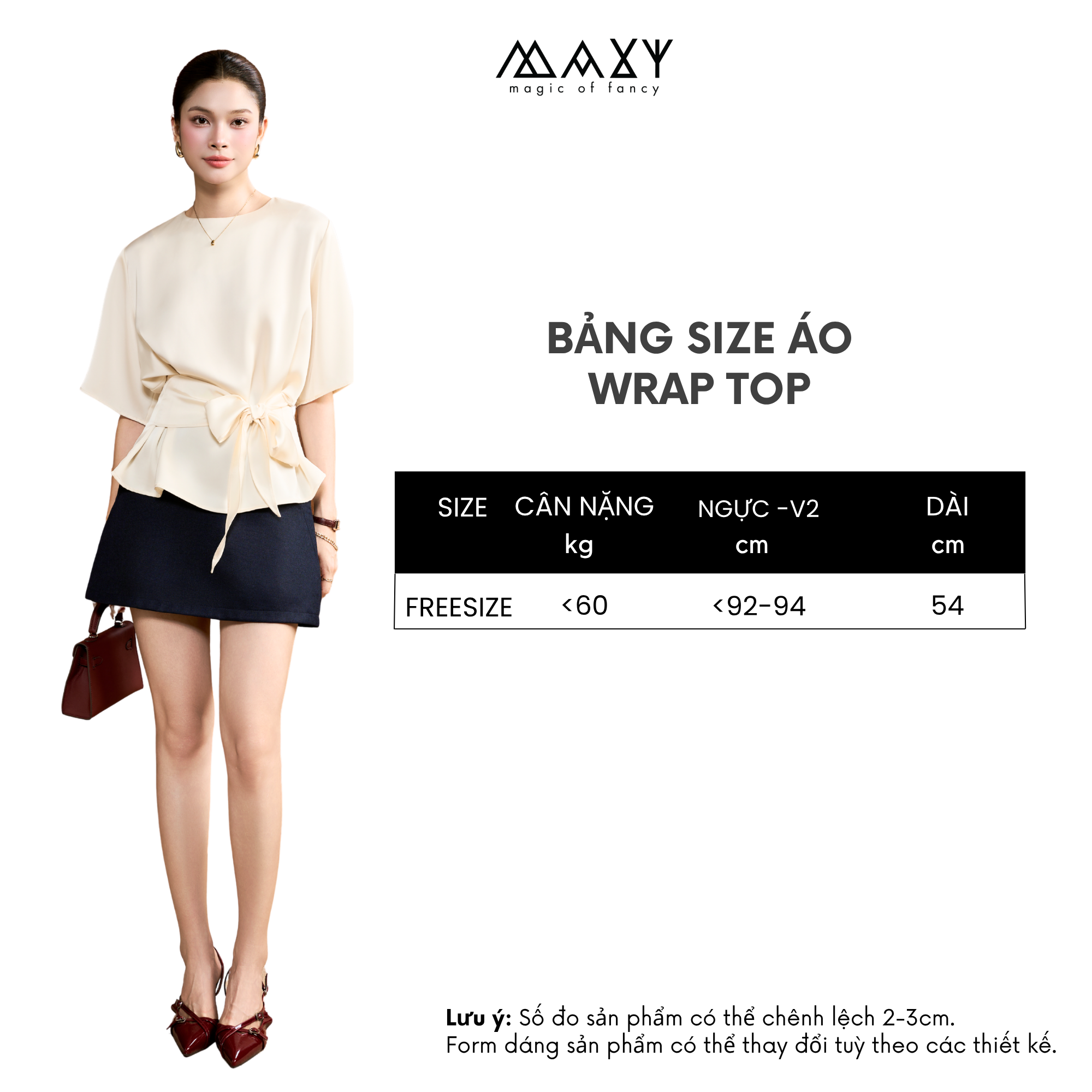 Áo kiểu WRAP TOP