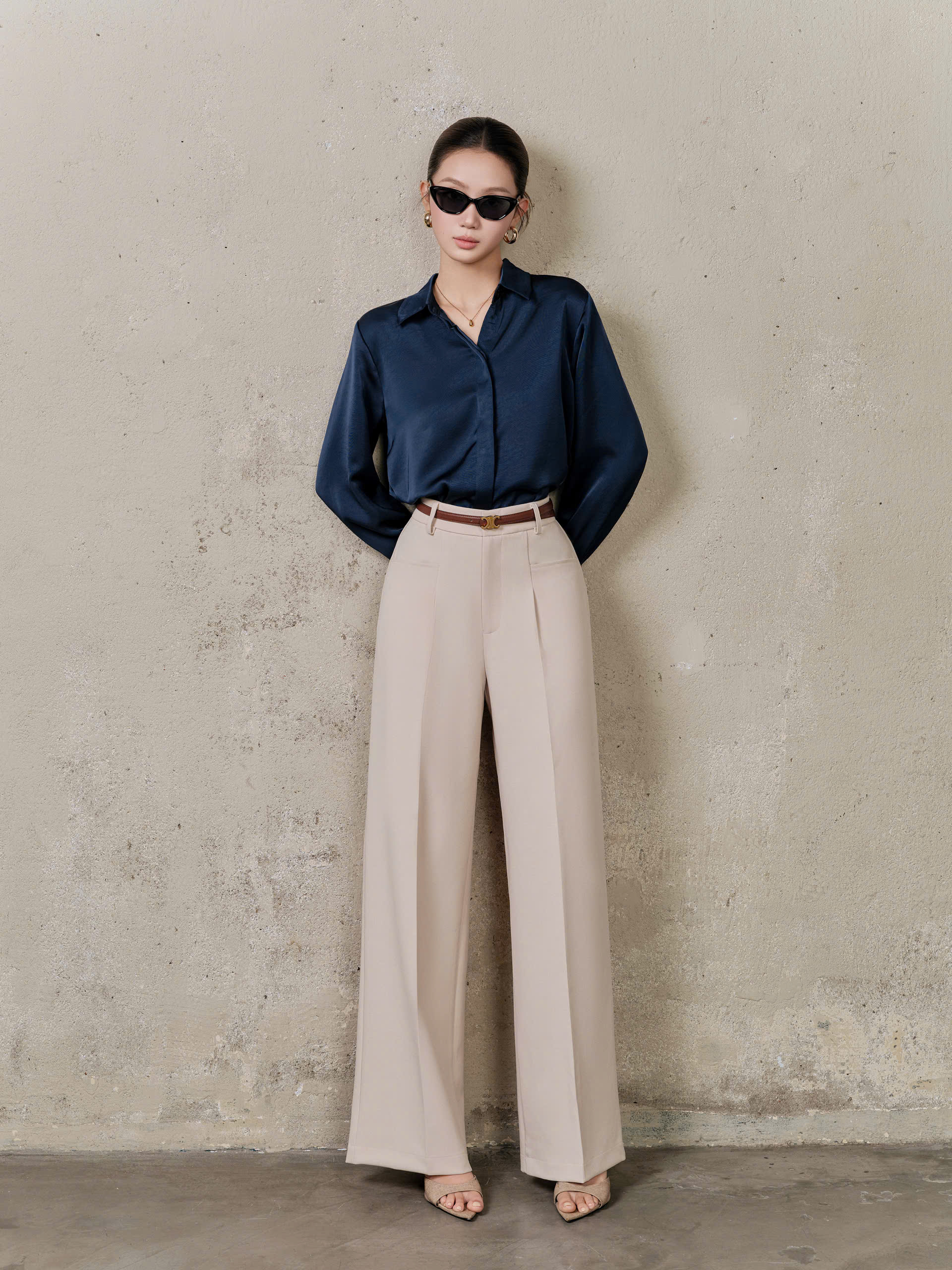 Áo sơ mi BASIC SILK SHIRT