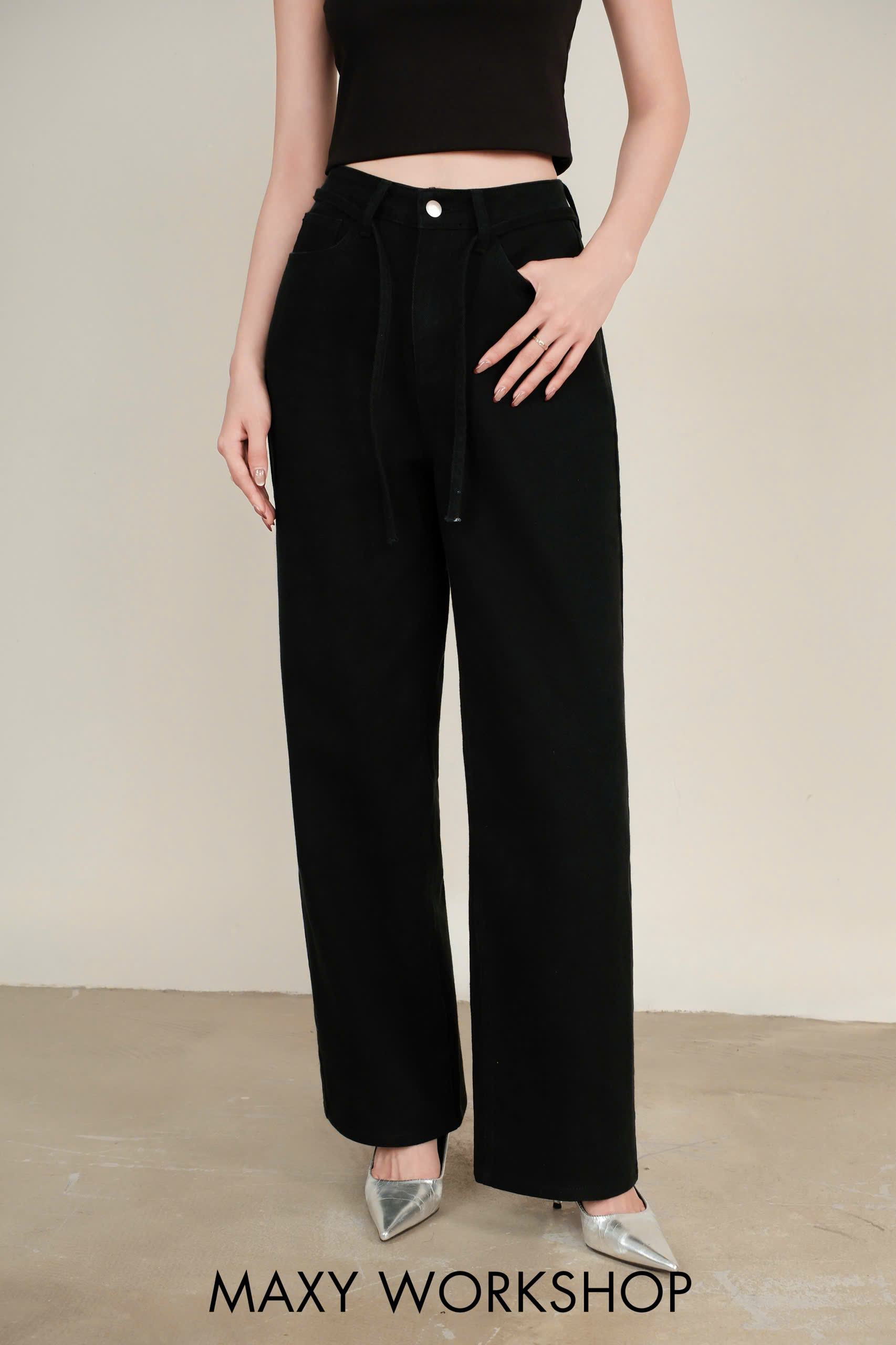 Quần dài BELT JEANS CULOTTES