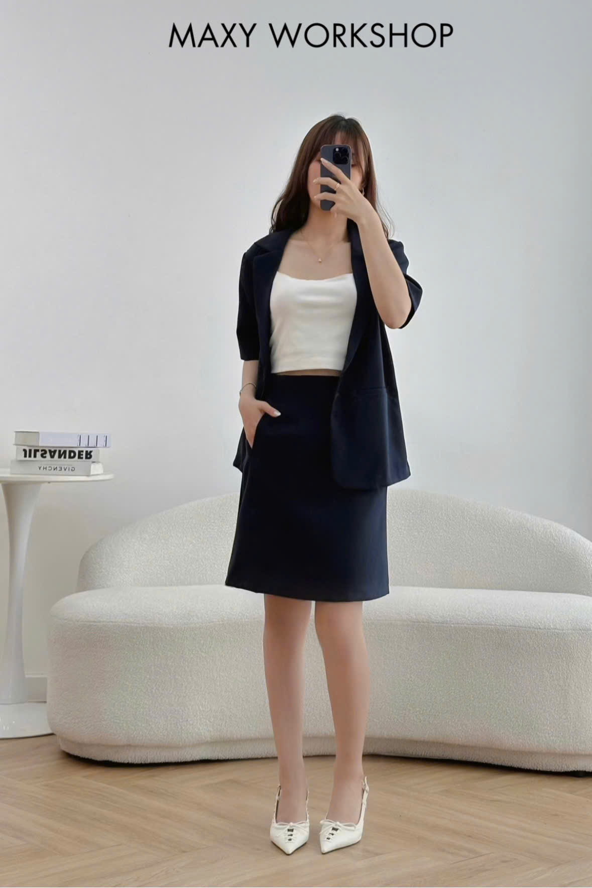 Chân váy lửng BASIC MIDI SKIRT
